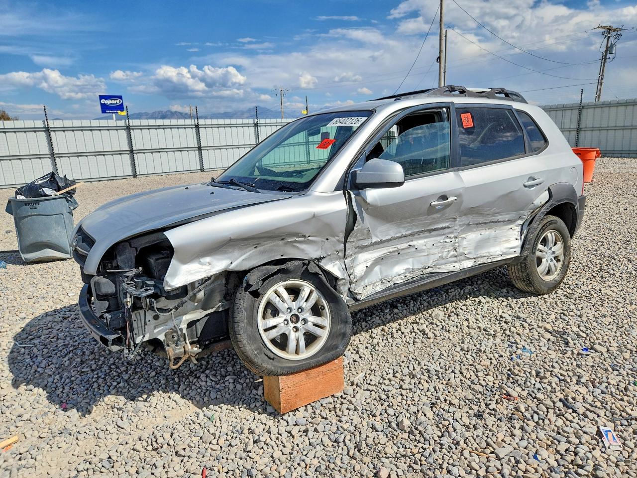 2007 Hyundai Tucson Se Silver vin: KM8JN72D47U528086