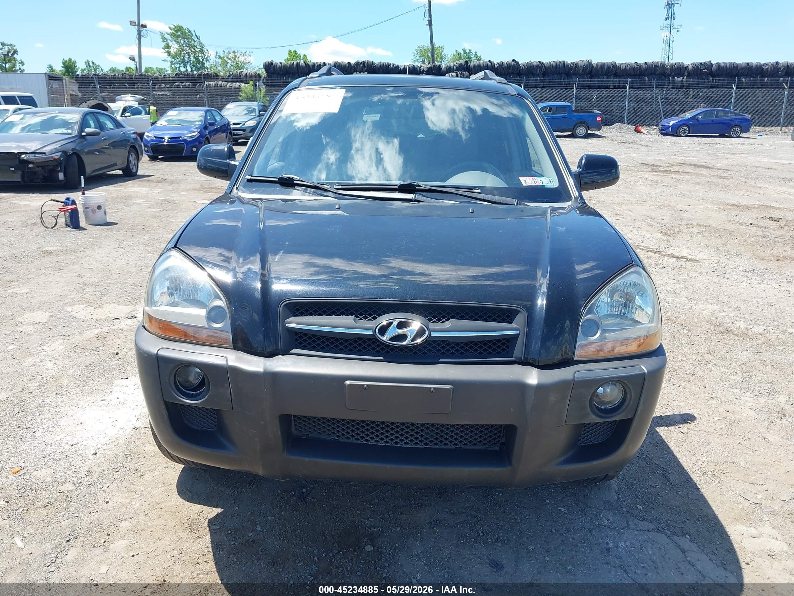 2005 Hyundai Tucson Gls/lx Черный vin: KM8JN72D55U147084