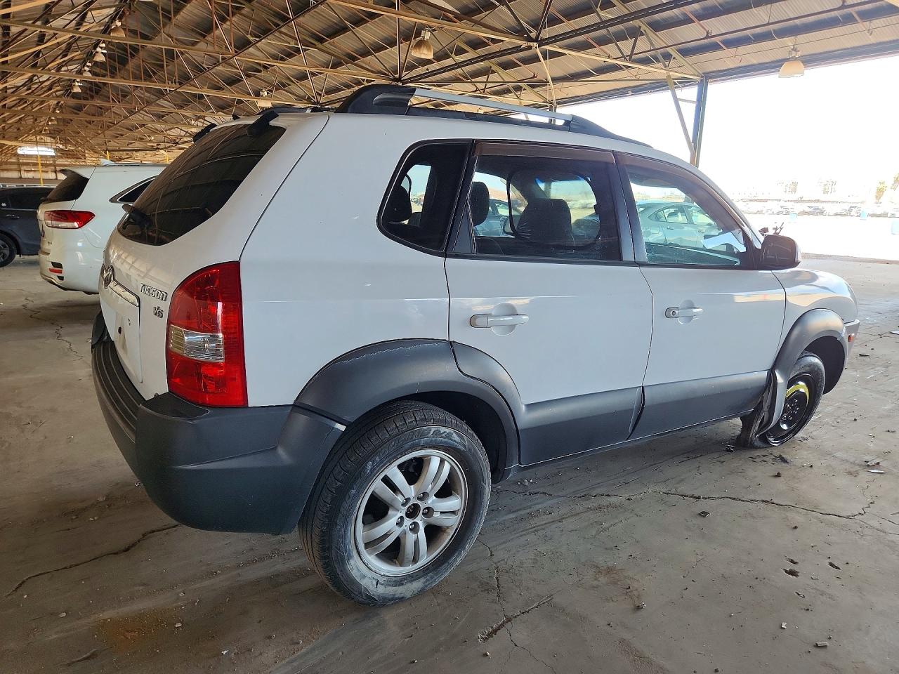 2006 Hyundai Tucson Gls White vin: KM8JN72D56U300807
