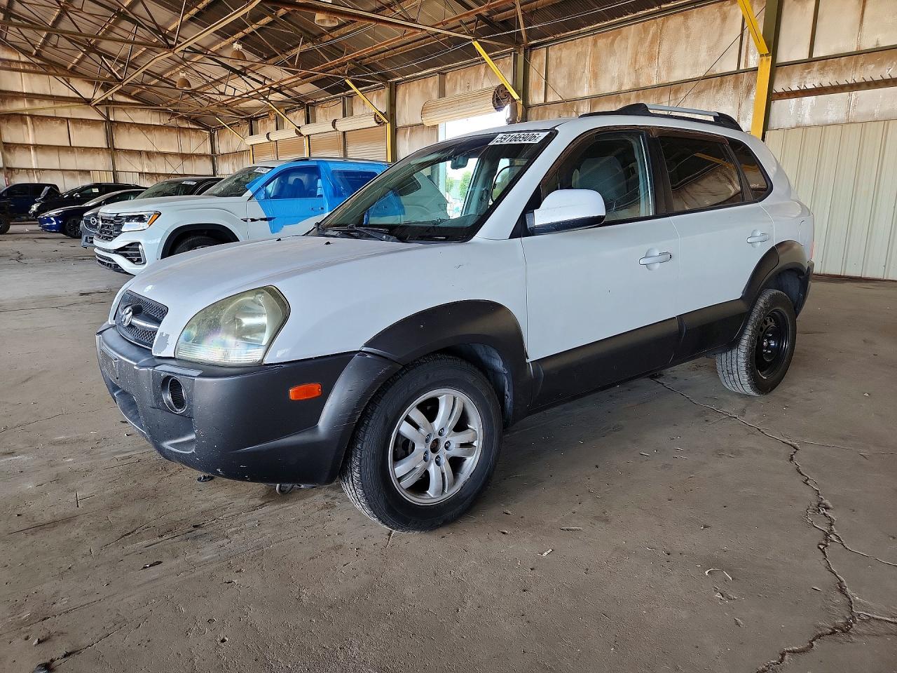 2006 Hyundai Tucson Gls White vin: KM8JN72D56U300807
