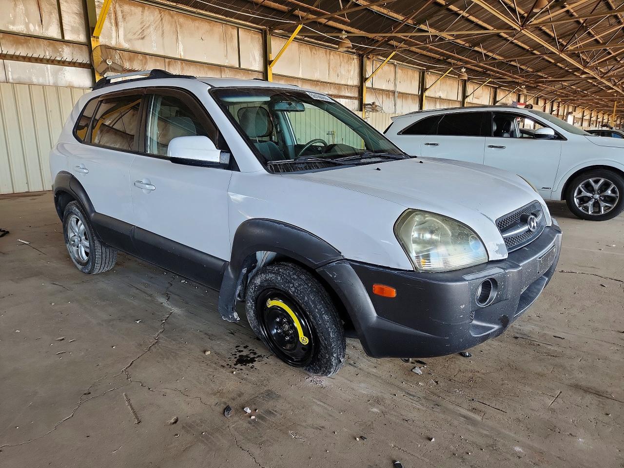 2006 Hyundai Tucson Gls White vin: KM8JN72D56U300807