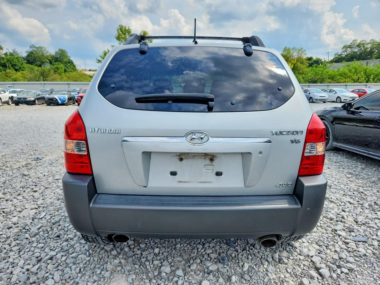 2007 Hyundai Tucson Se Silver vin: KM8JN72D57U482235