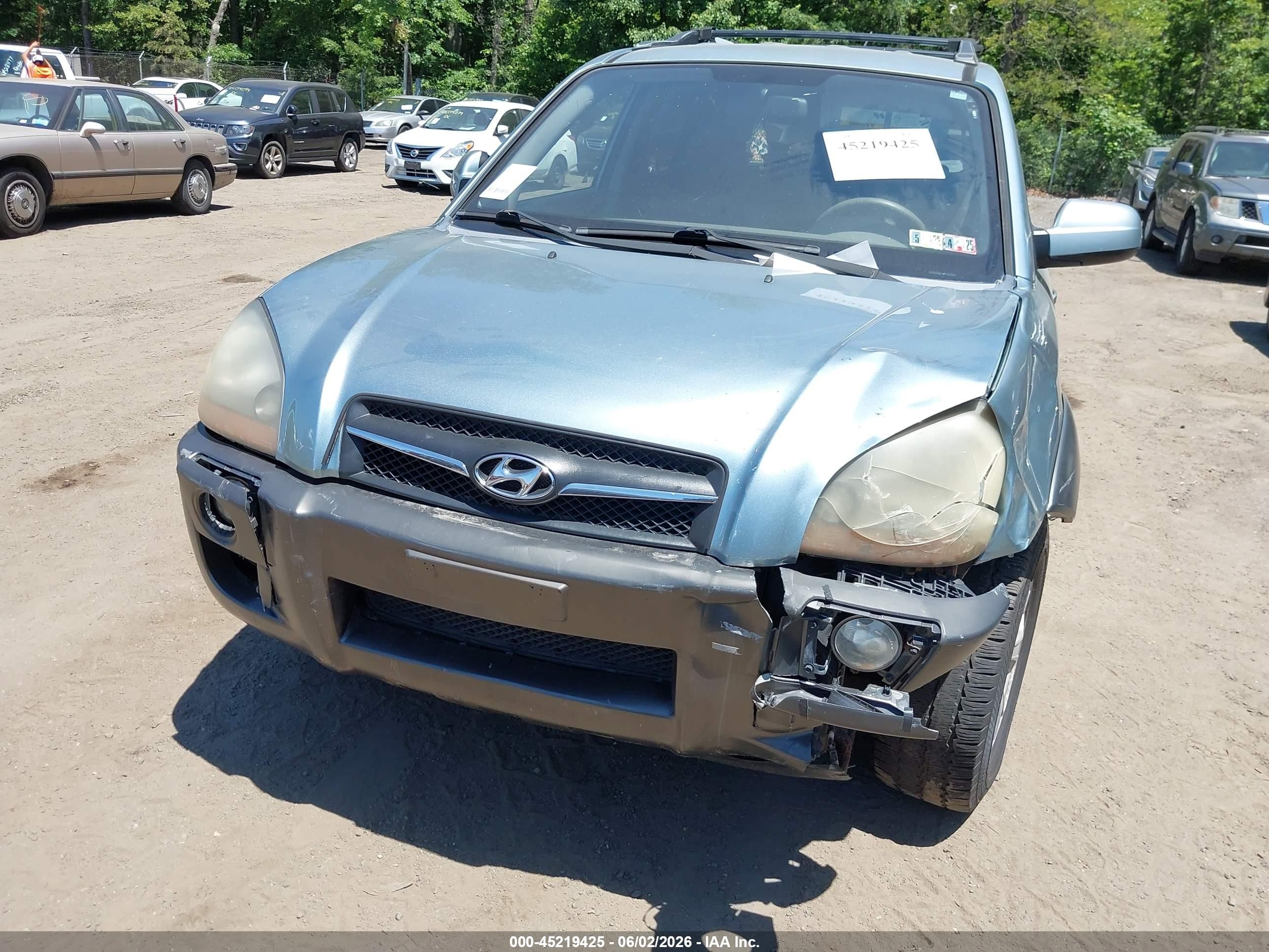2009 Hyundai Tucson Se Teal vin: KM8JN72D59U942724