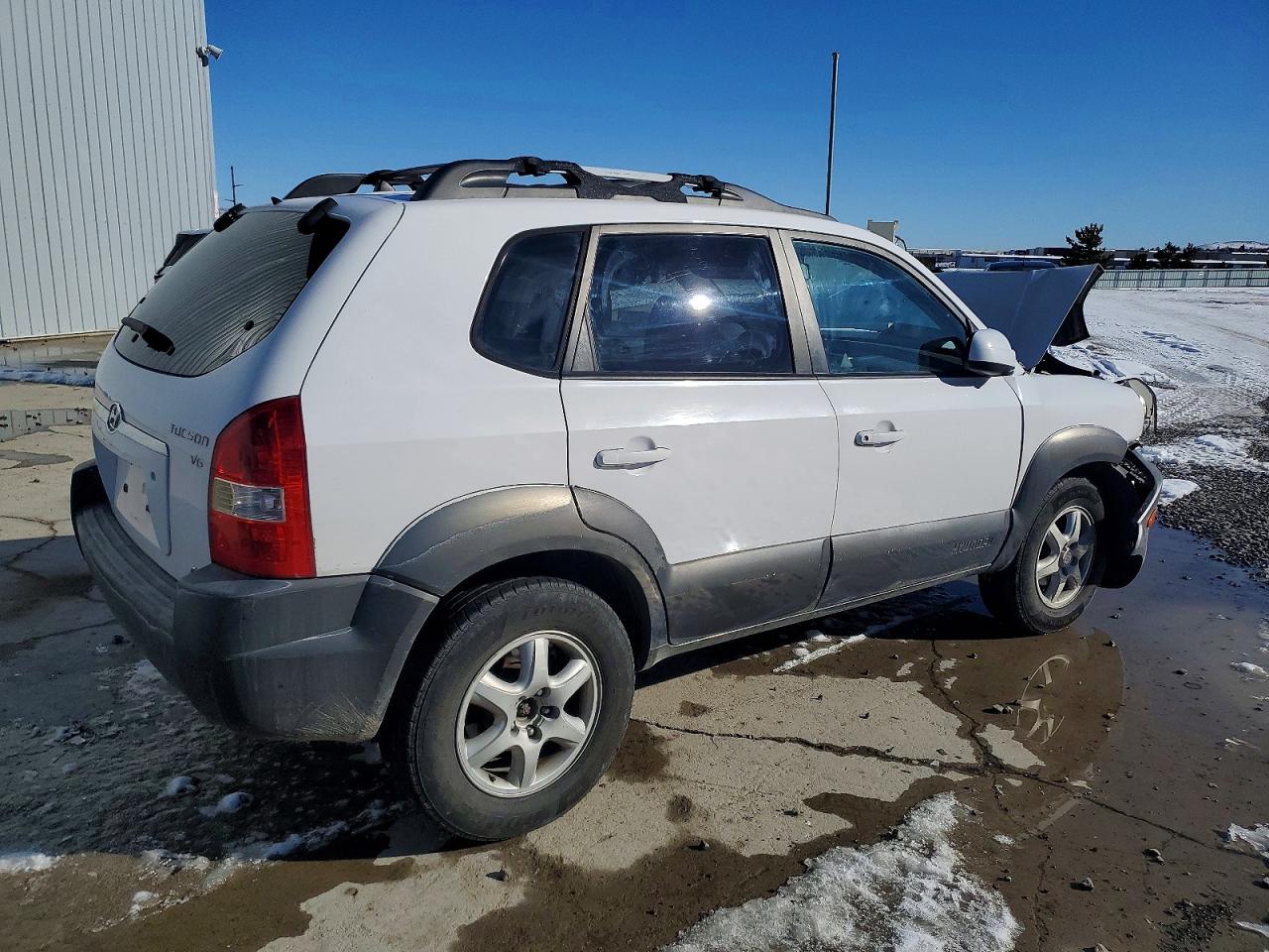 2005 Hyundai Tucson Gls White vin: KM8JN72D65U193104