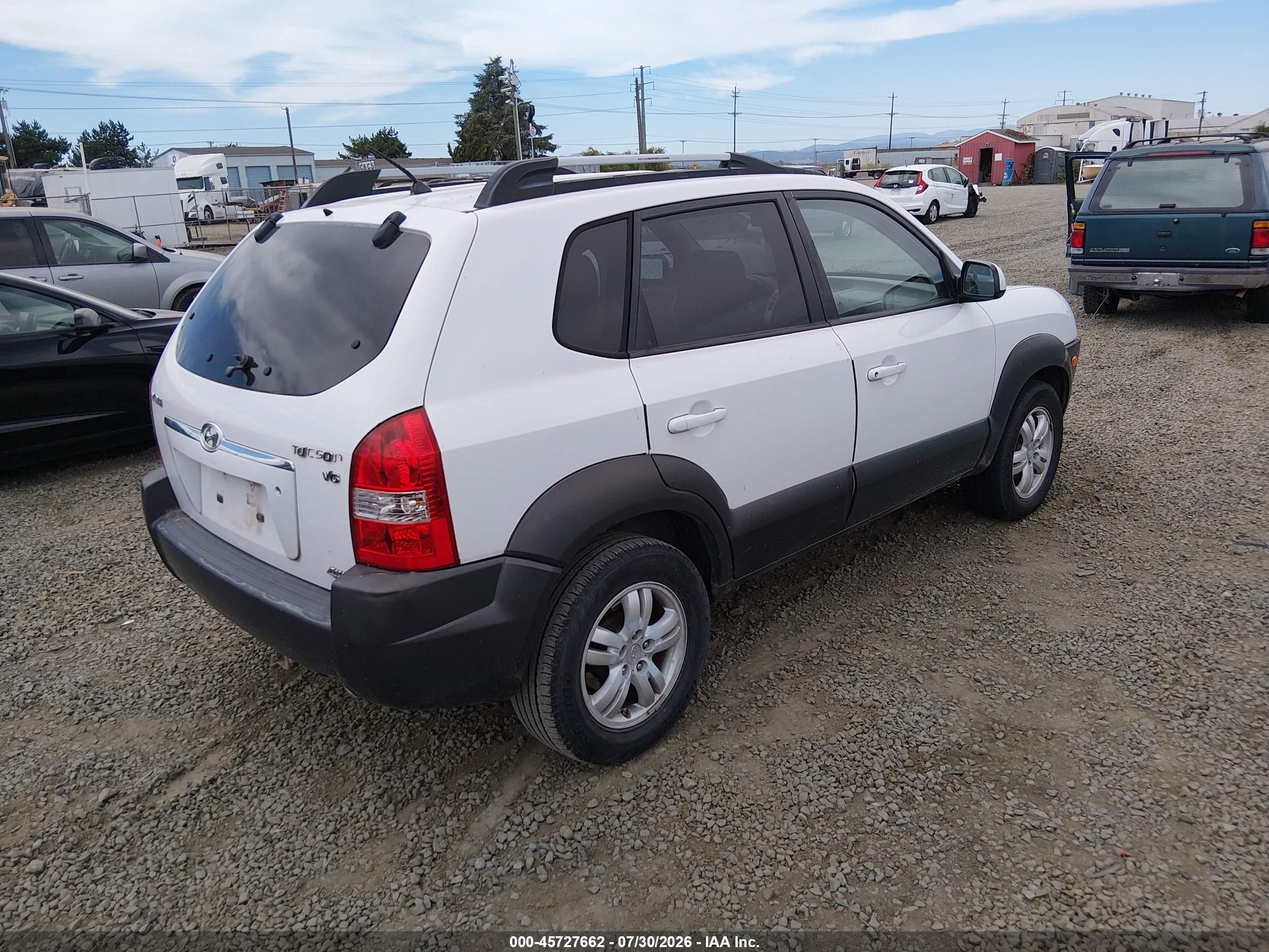 2006 Hyundai Tucson Gls/limited White vin: KM8JN72D66U320208