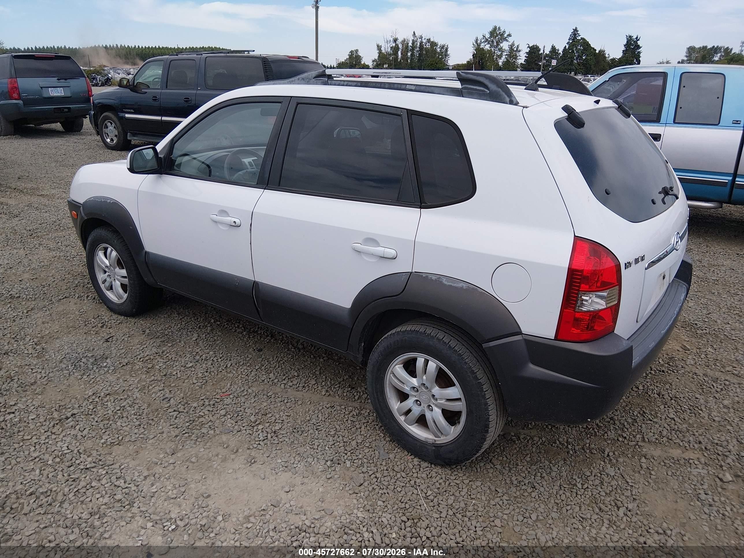 2006 Hyundai Tucson Gls/limited White vin: KM8JN72D66U320208