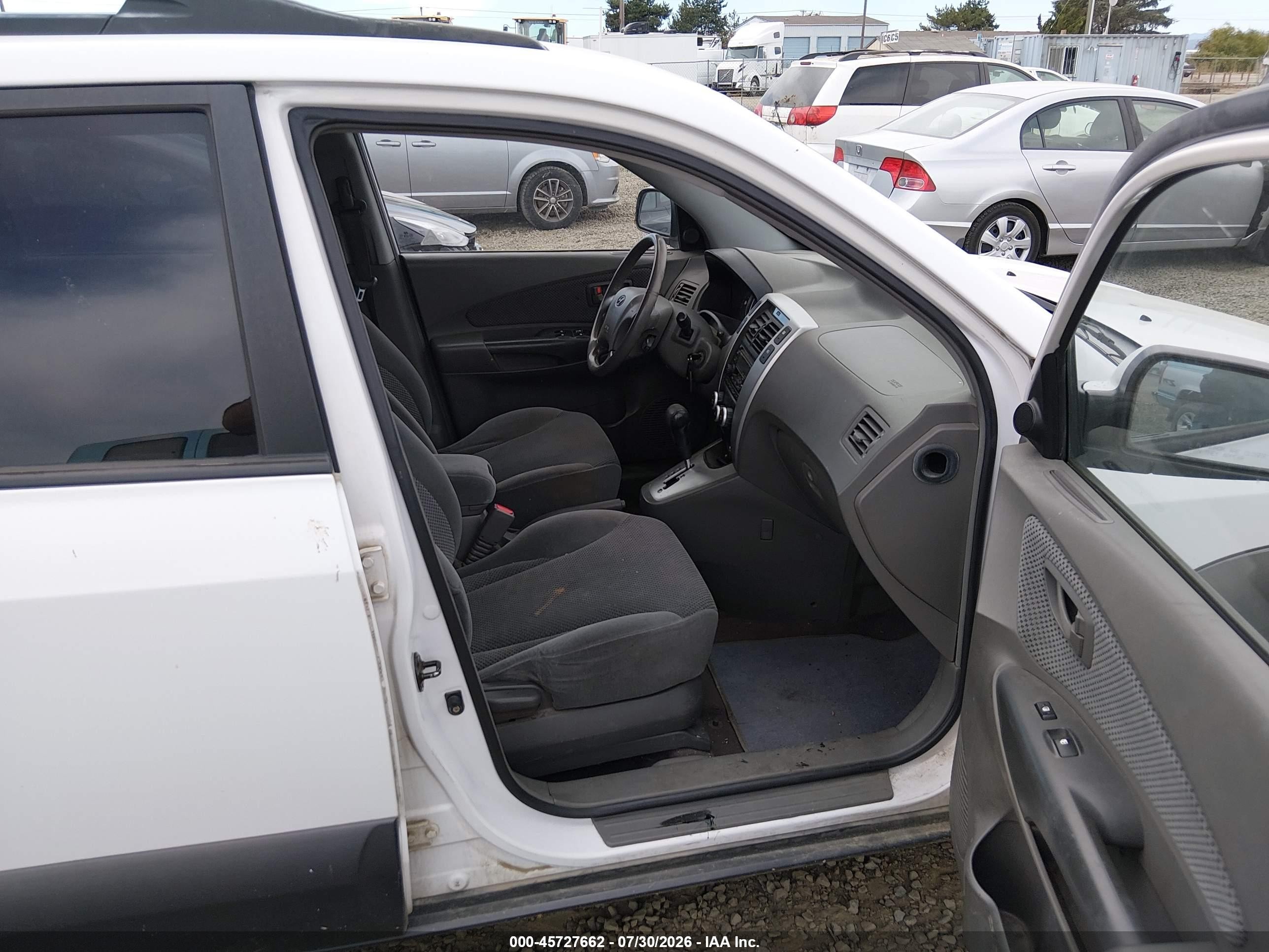 2006 Hyundai Tucson Gls/limited White vin: KM8JN72D66U320208
