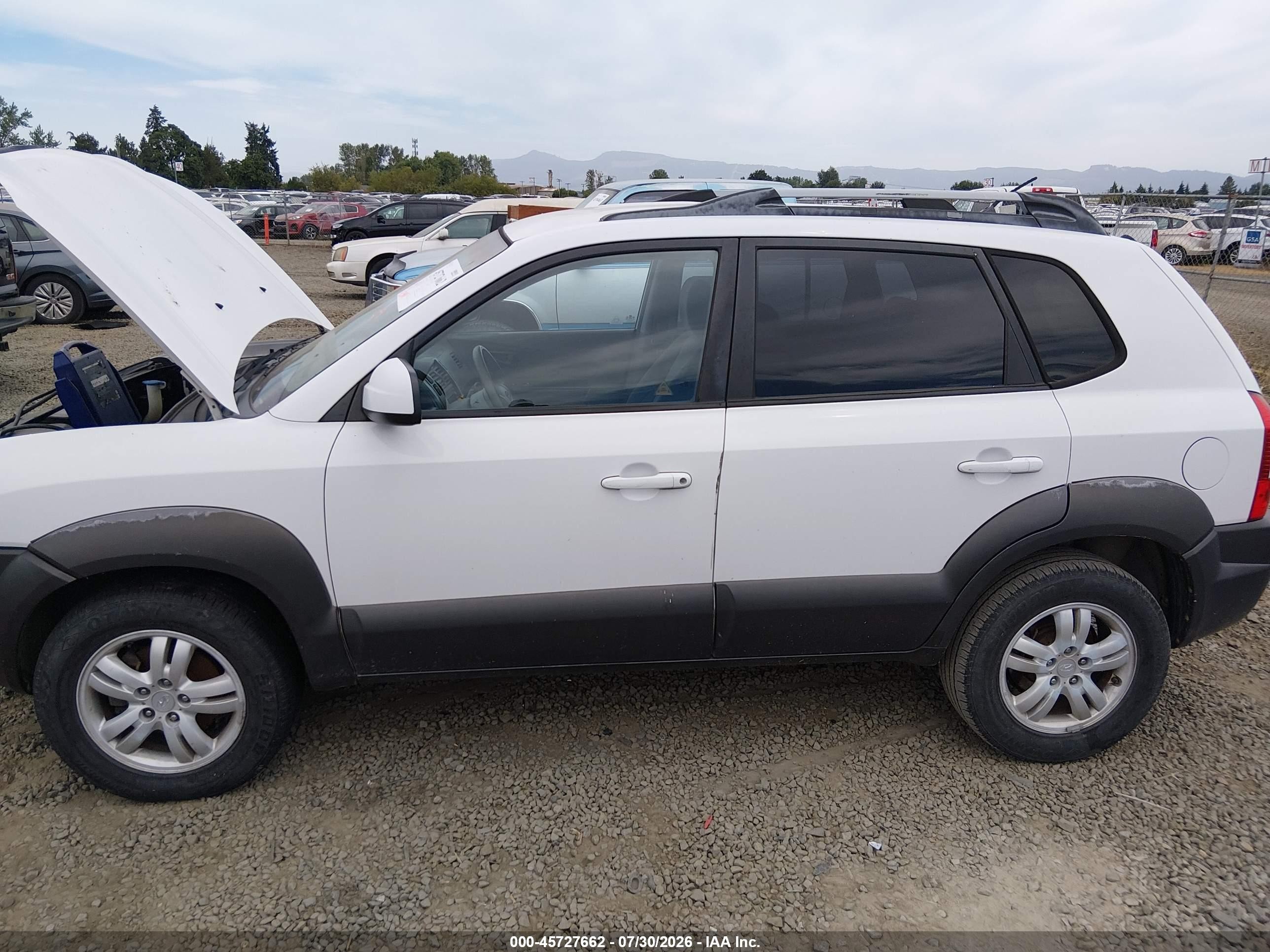 2006 Hyundai Tucson Gls/limited White vin: KM8JN72D66U320208