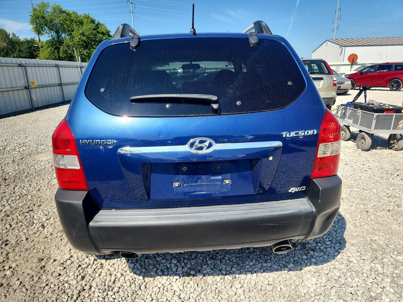 2007 Hyundai Tucson Se Синий vin: KM8JN72D67U503822