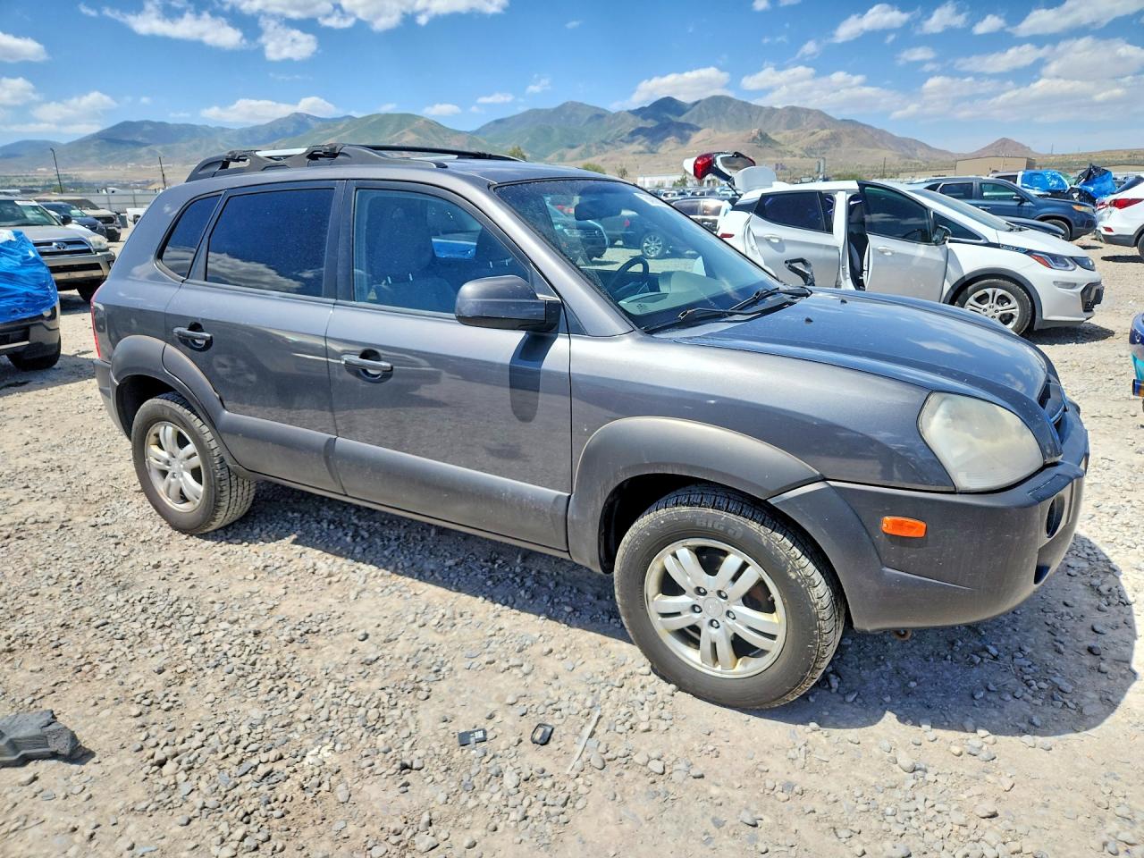 2007 Hyundai Tucson Se Gray vin: KM8JN72D67U542510