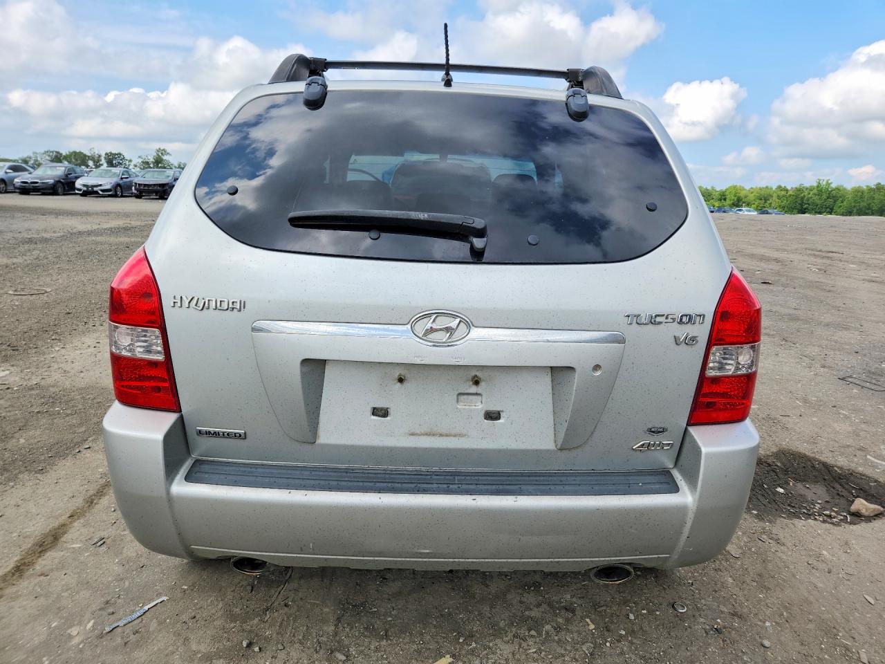 2007 Hyundai Tucson Se Silver vin: KM8JN72D67U612930
