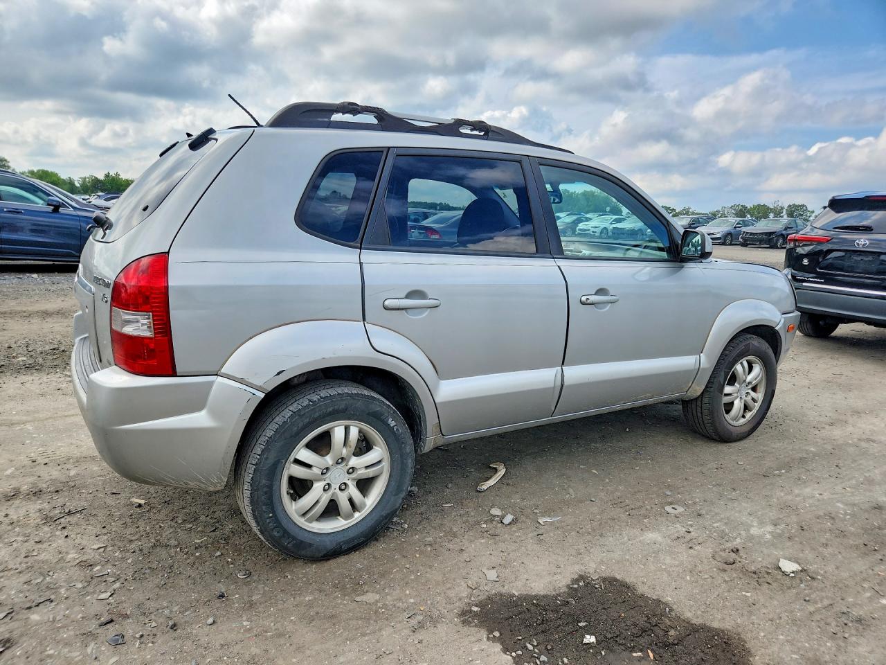 2007 Hyundai Tucson Se Silver vin: KM8JN72D67U612930