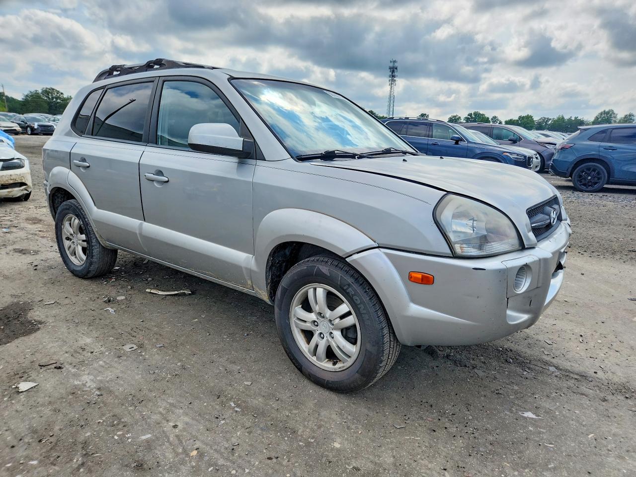 2007 Hyundai Tucson Se Silver vin: KM8JN72D67U612930