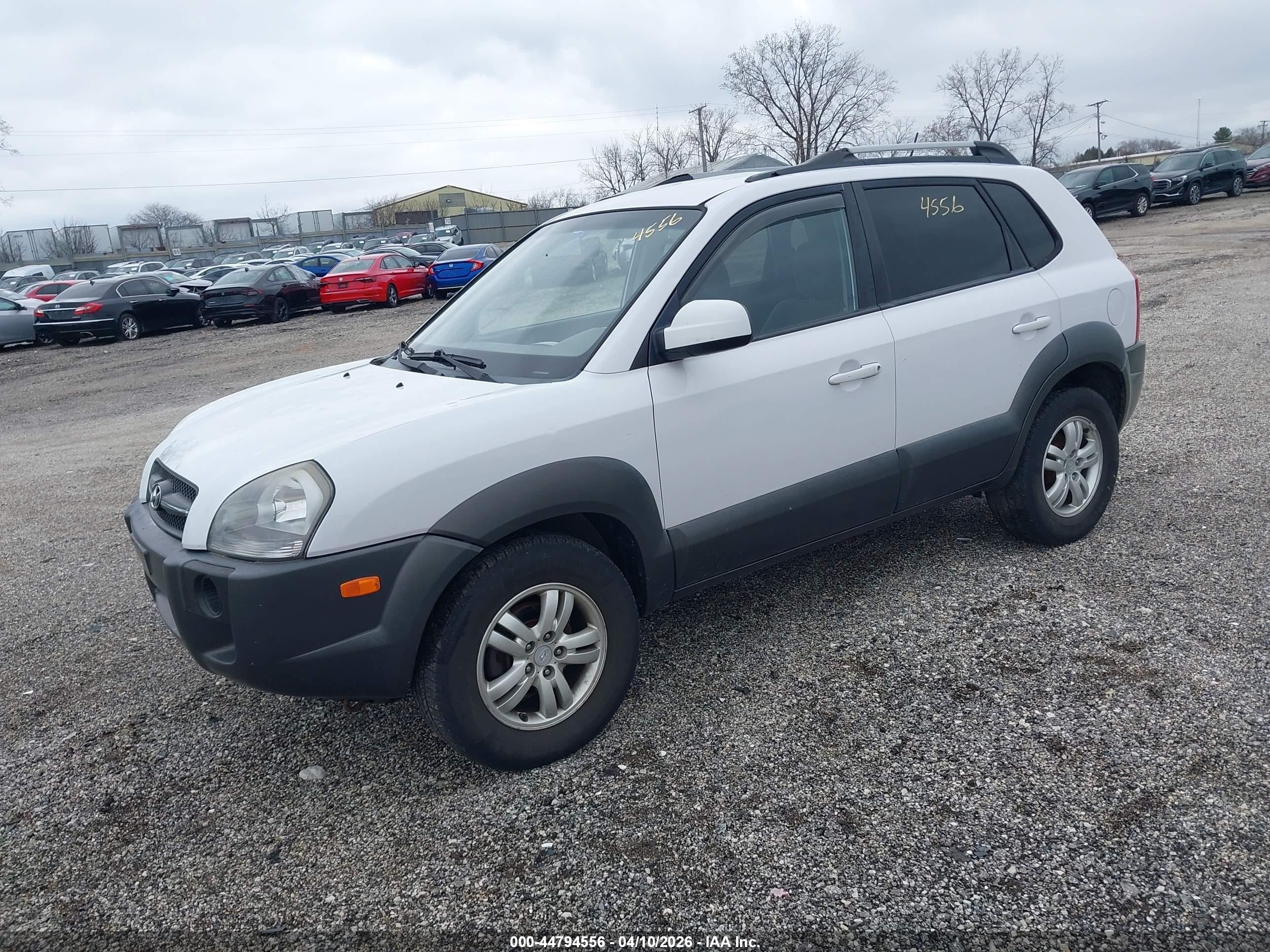 2008 Hyundai Tucson Limited V6/se White vin: KM8JN72D68U855851