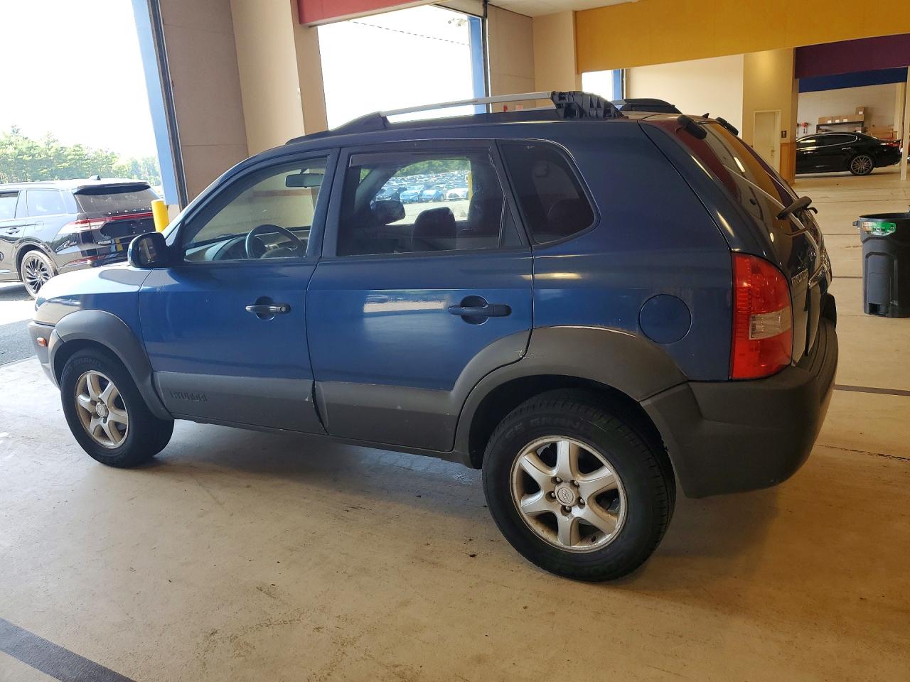 2005 Hyundai Tucson Gls Blue vin: KM8JN72D75U085462