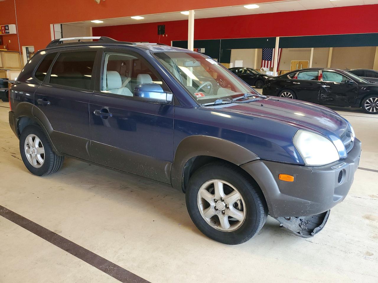 2005 Hyundai Tucson Gls Blue vin: KM8JN72D75U085462