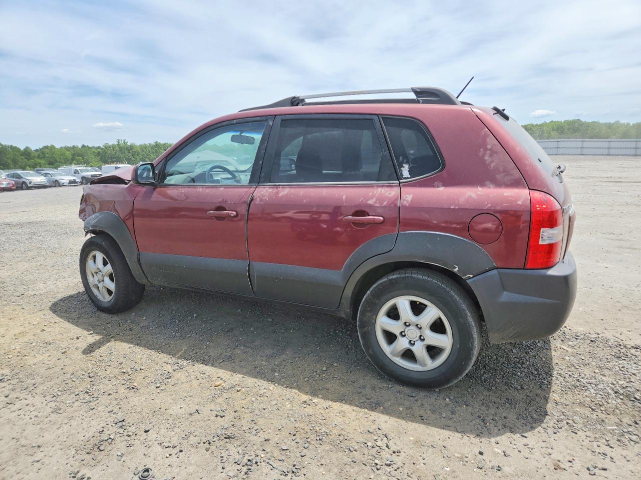 2005 Hyundai Tucson Gls Burgundy vin: KM8JN72D75U128746