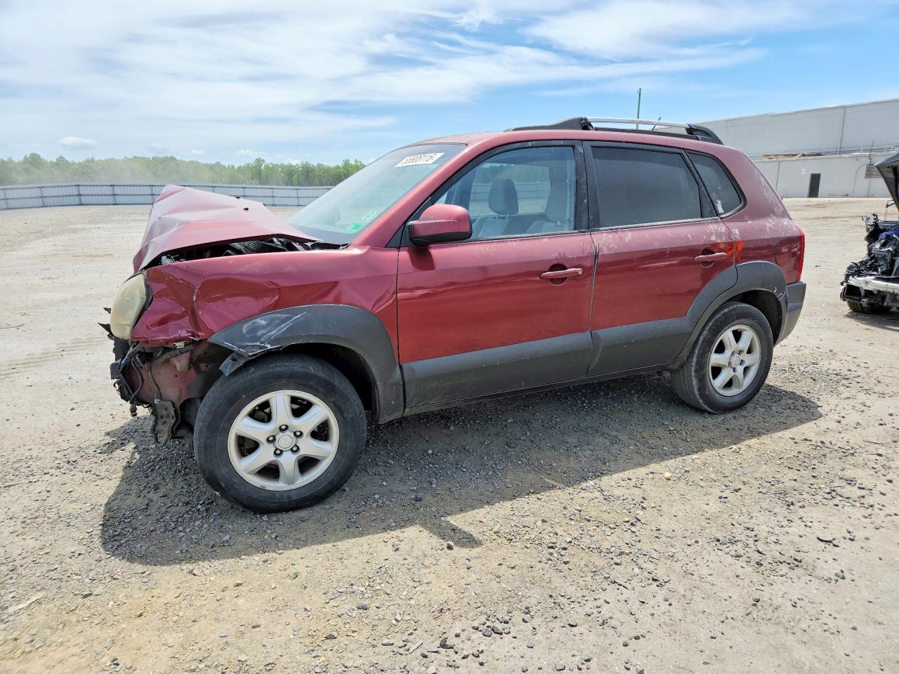 2005 Hyundai Tucson Gls Burgundy vin: KM8JN72D75U128746