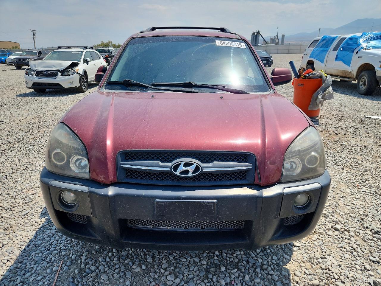 2006 Hyundai Tucson Gls Red vin: KM8JN72D76U257538