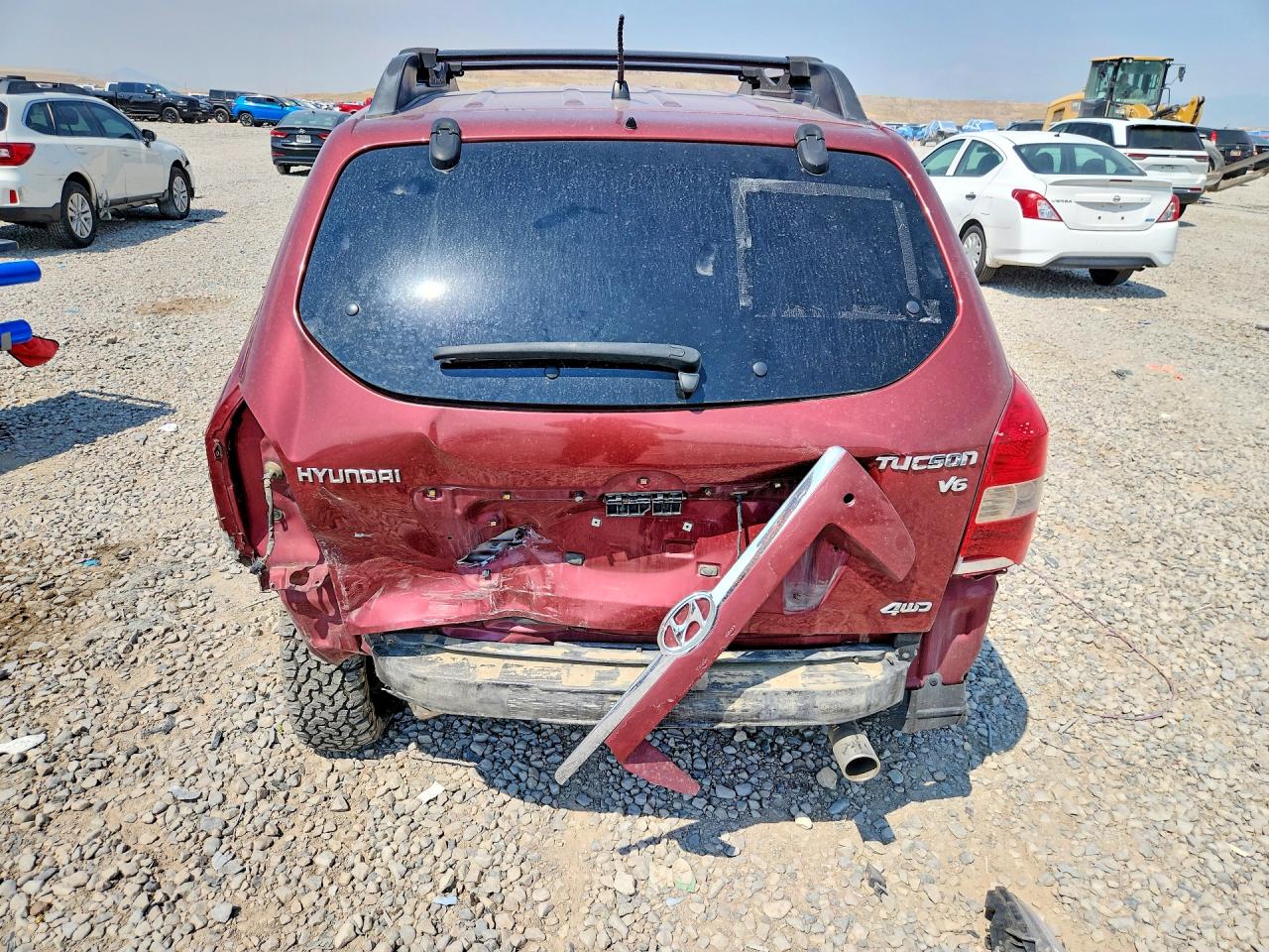 2006 Hyundai Tucson Gls Red vin: KM8JN72D76U257538