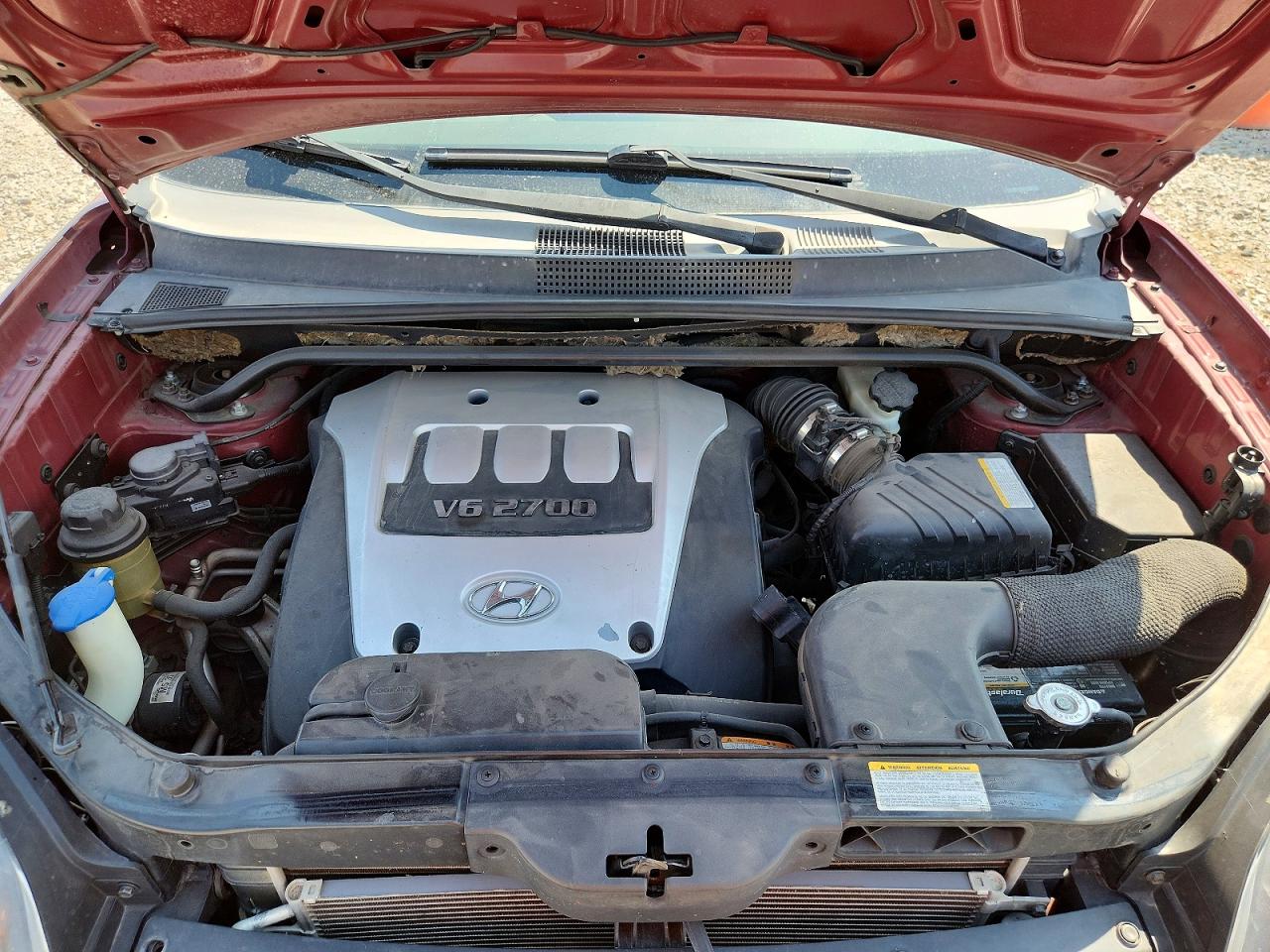 2006 Hyundai Tucson Gls Red vin: KM8JN72D76U257538