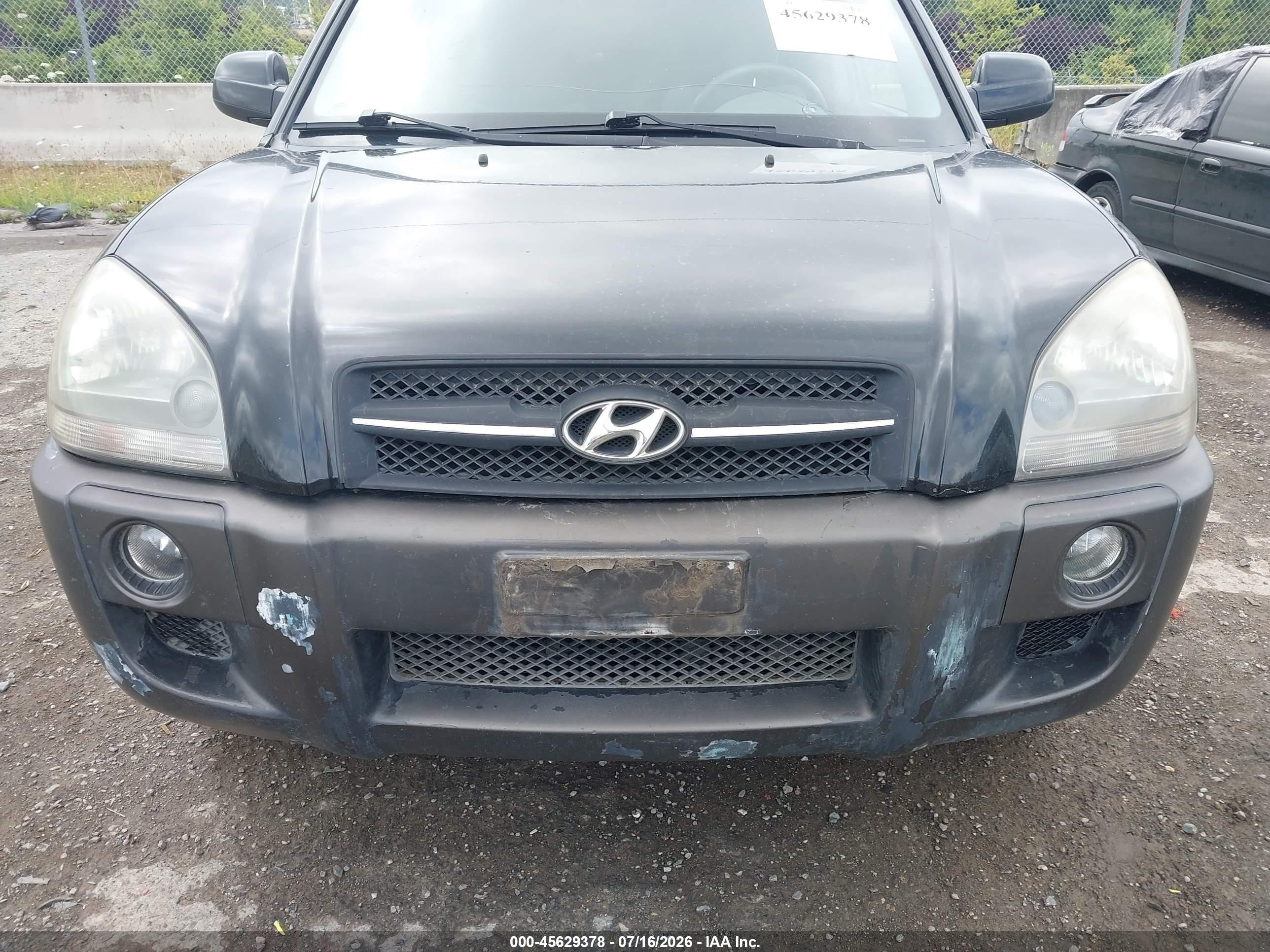2006 Hyundai Tucson Gls/limited Черный vin: KM8JN72D76U334229