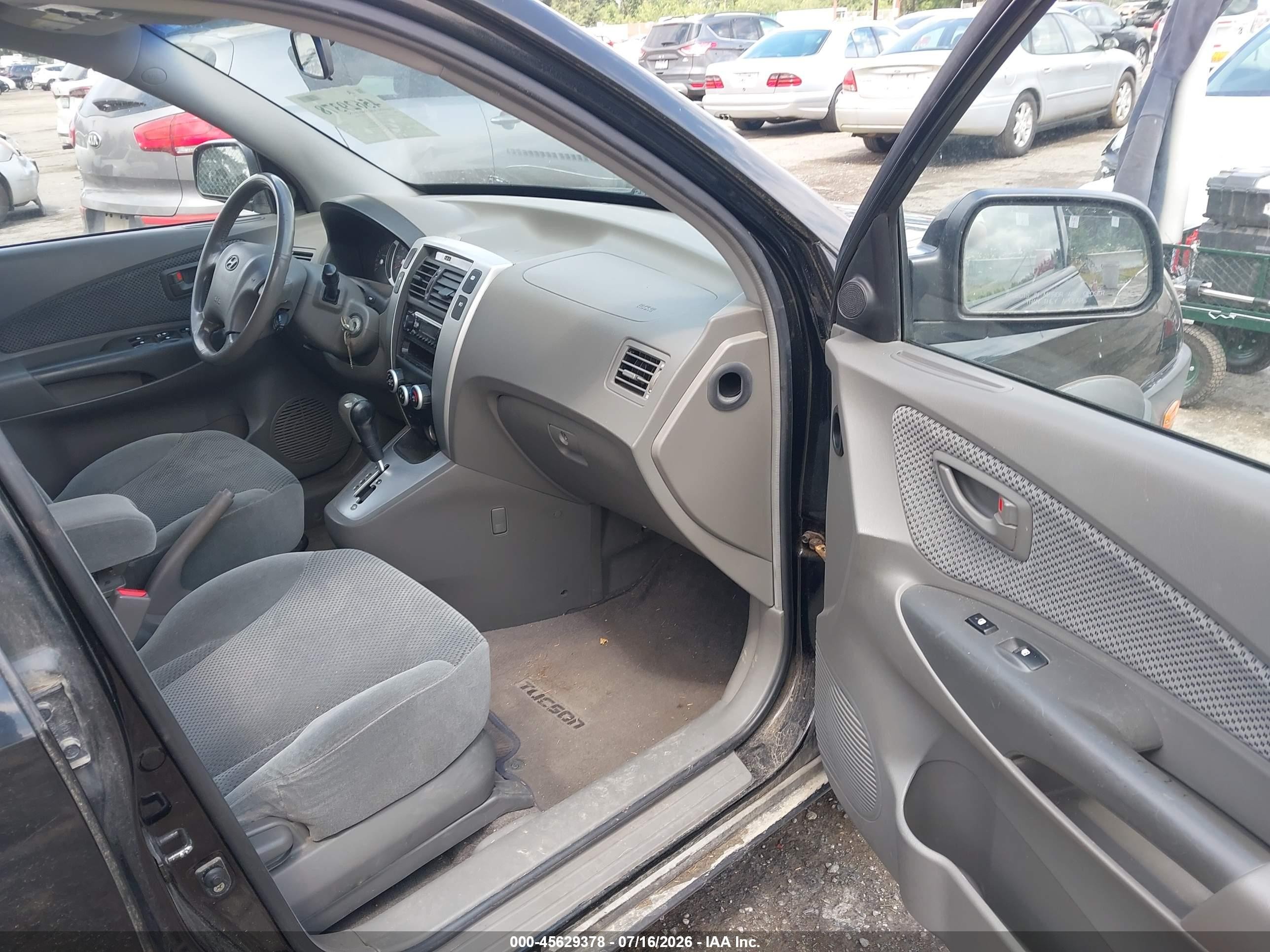 2006 Hyundai Tucson Gls/limited Черный vin: KM8JN72D76U334229