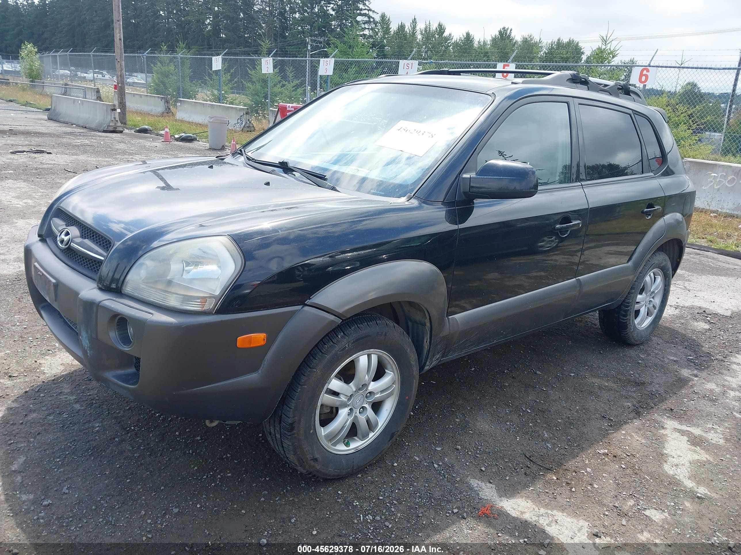 2006 Hyundai Tucson Gls/limited Черный vin: KM8JN72D76U334229