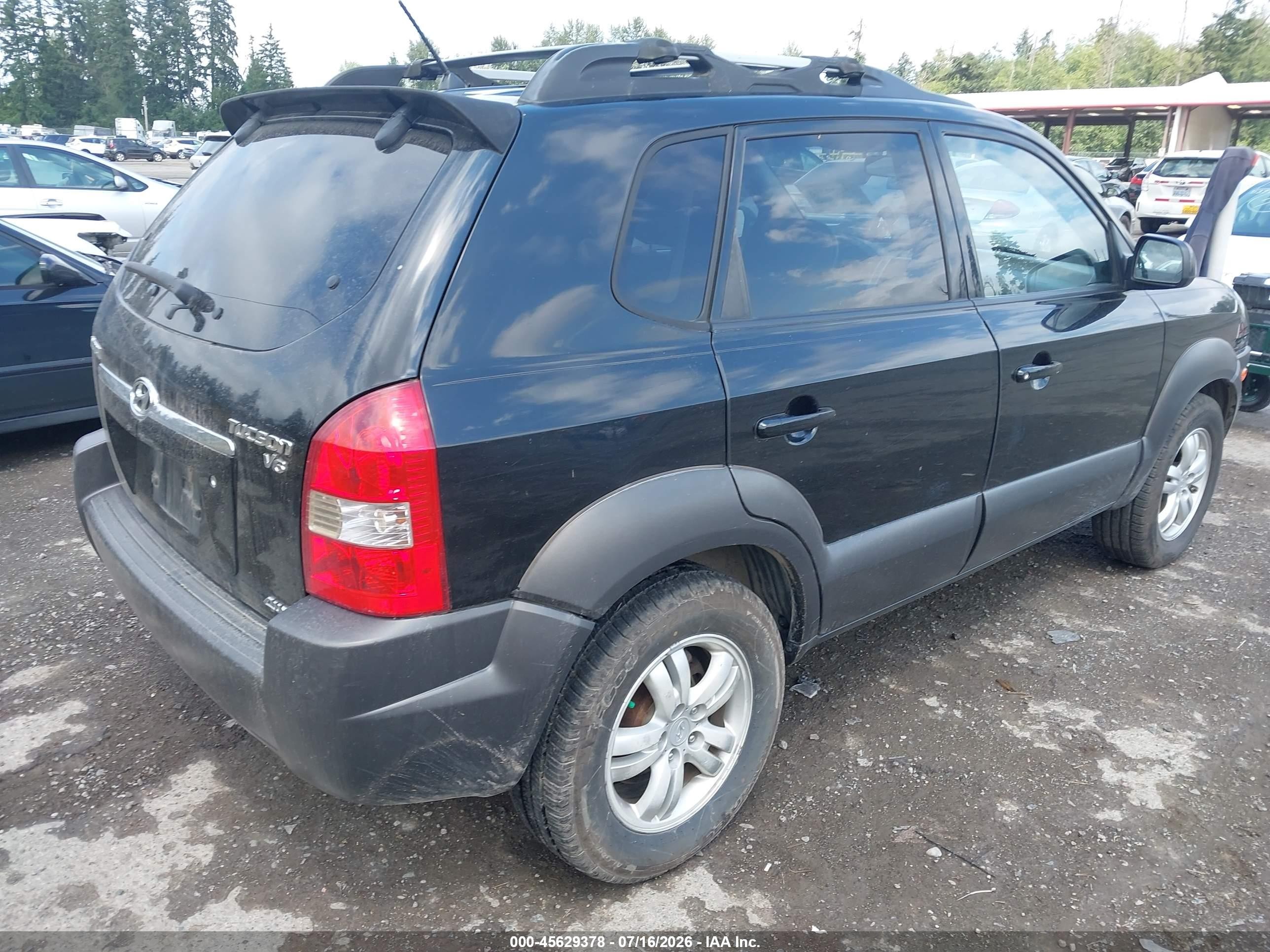 2006 Hyundai Tucson Gls/limited Черный vin: KM8JN72D76U334229