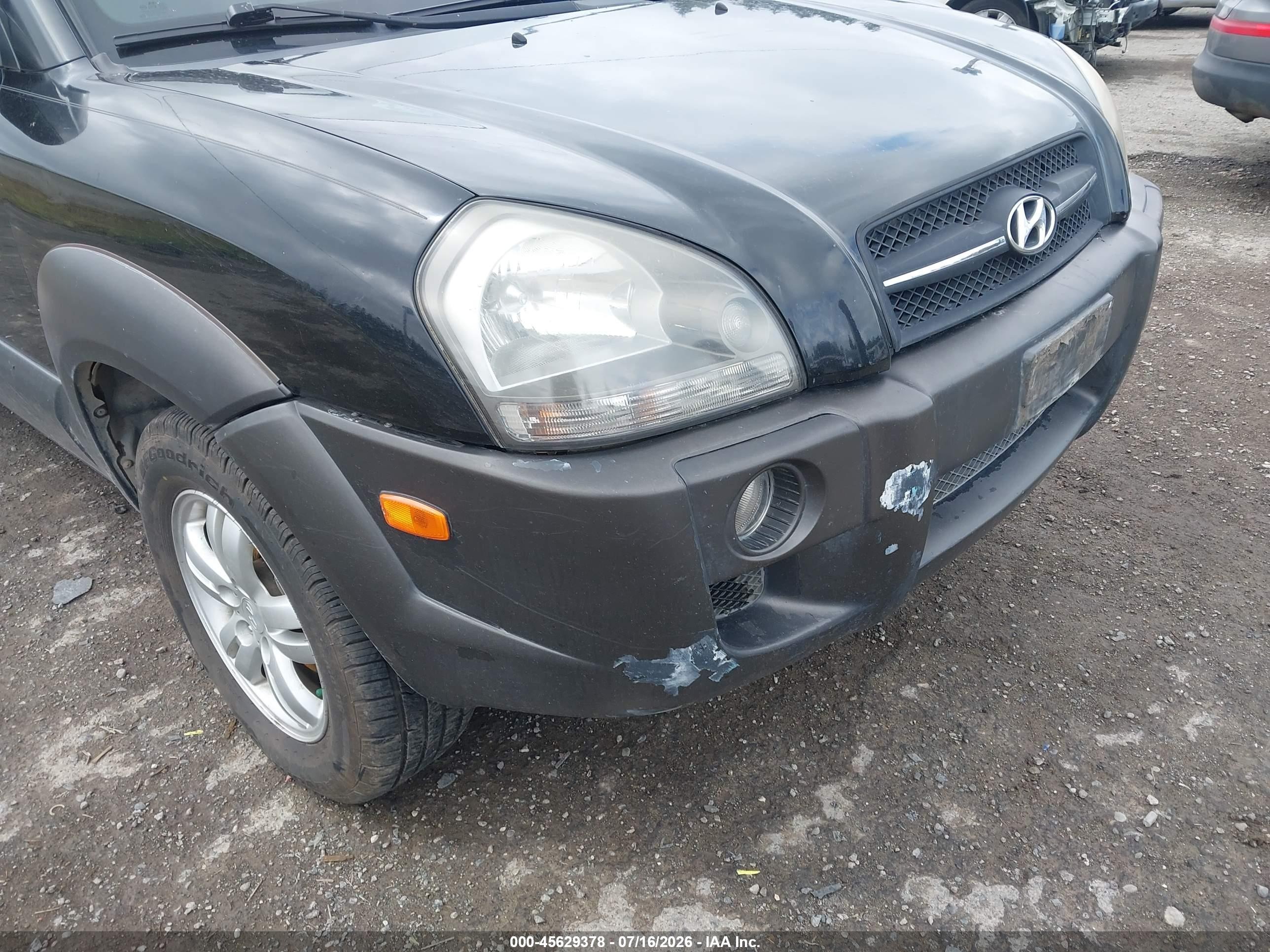 2006 Hyundai Tucson Gls/limited Черный vin: KM8JN72D76U334229