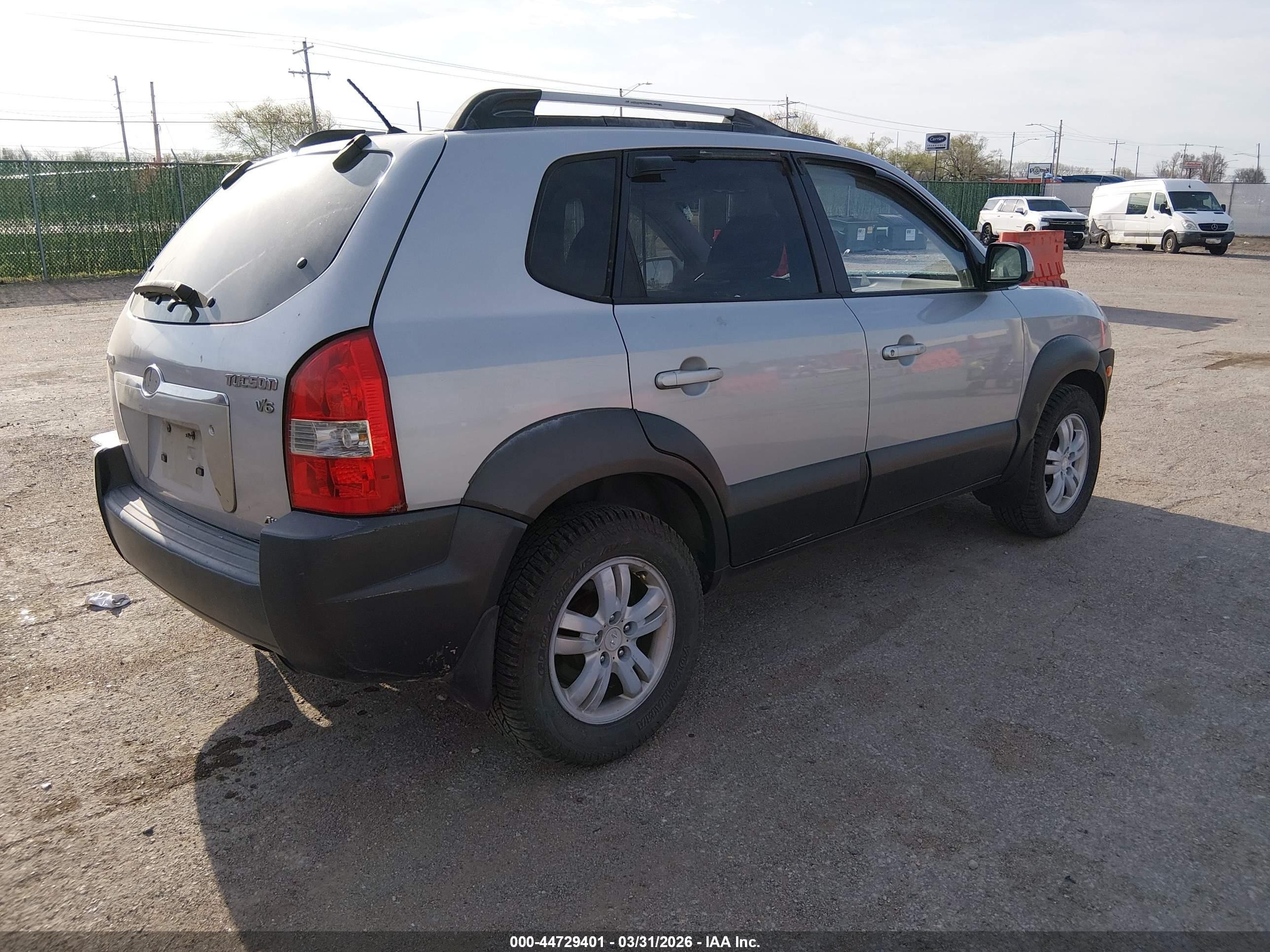 2006 Hyundai Tucson Gls/limited Gray vin: KM8JN72D76U365271