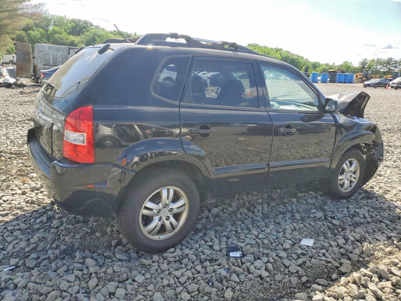 2007 Hyundai Tucson Se Black vin: KM8JN72D77U506258