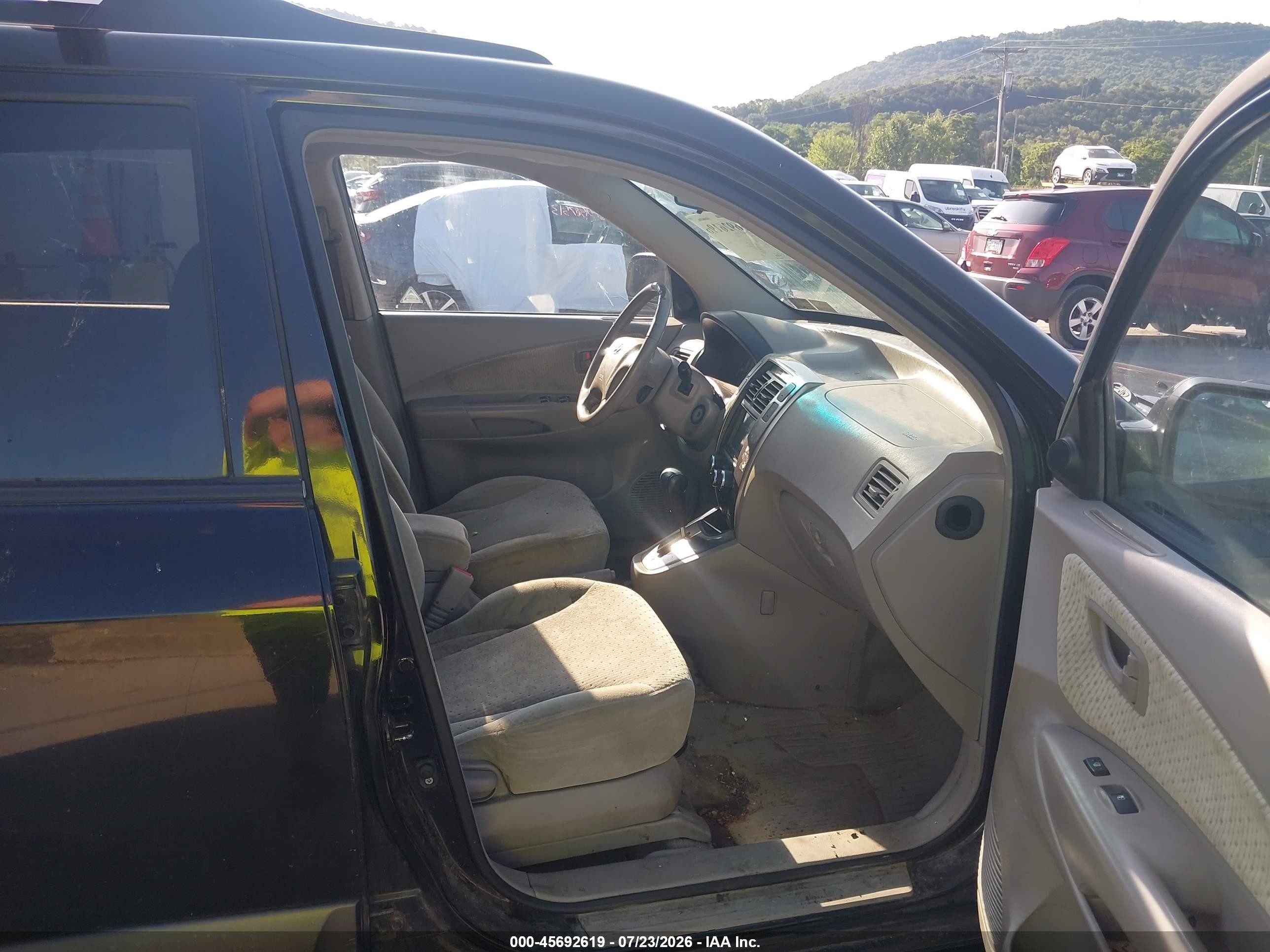 2005 Hyundai Tucson Gls/lx Черный vin: KM8JN72D85U160122