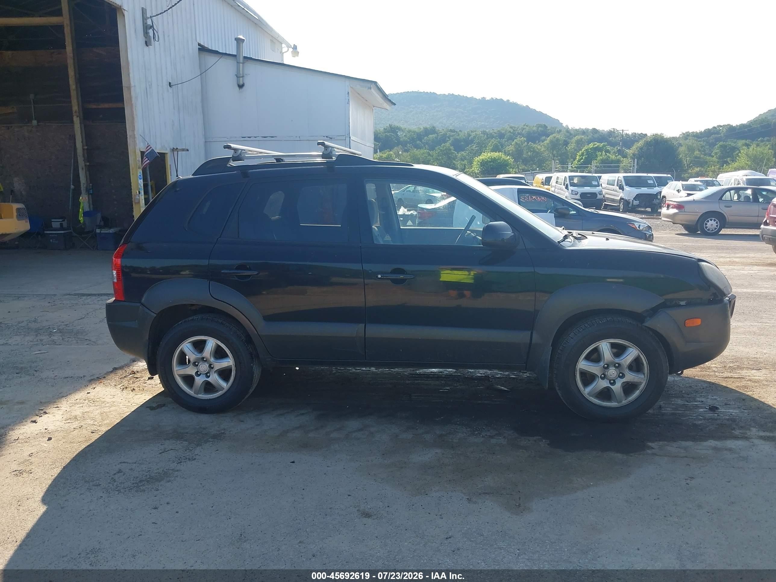2005 Hyundai Tucson Gls/lx Черный vin: KM8JN72D85U160122