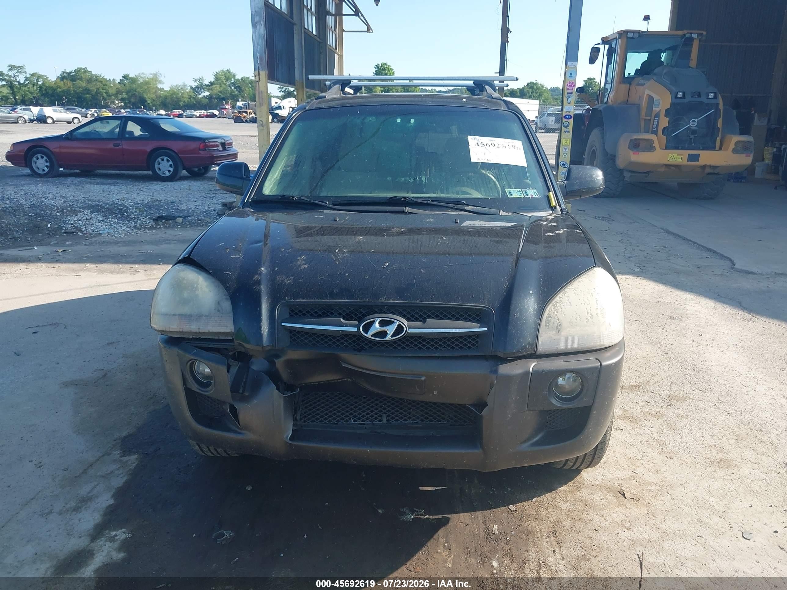 2005 Hyundai Tucson Gls/lx Черный vin: KM8JN72D85U160122