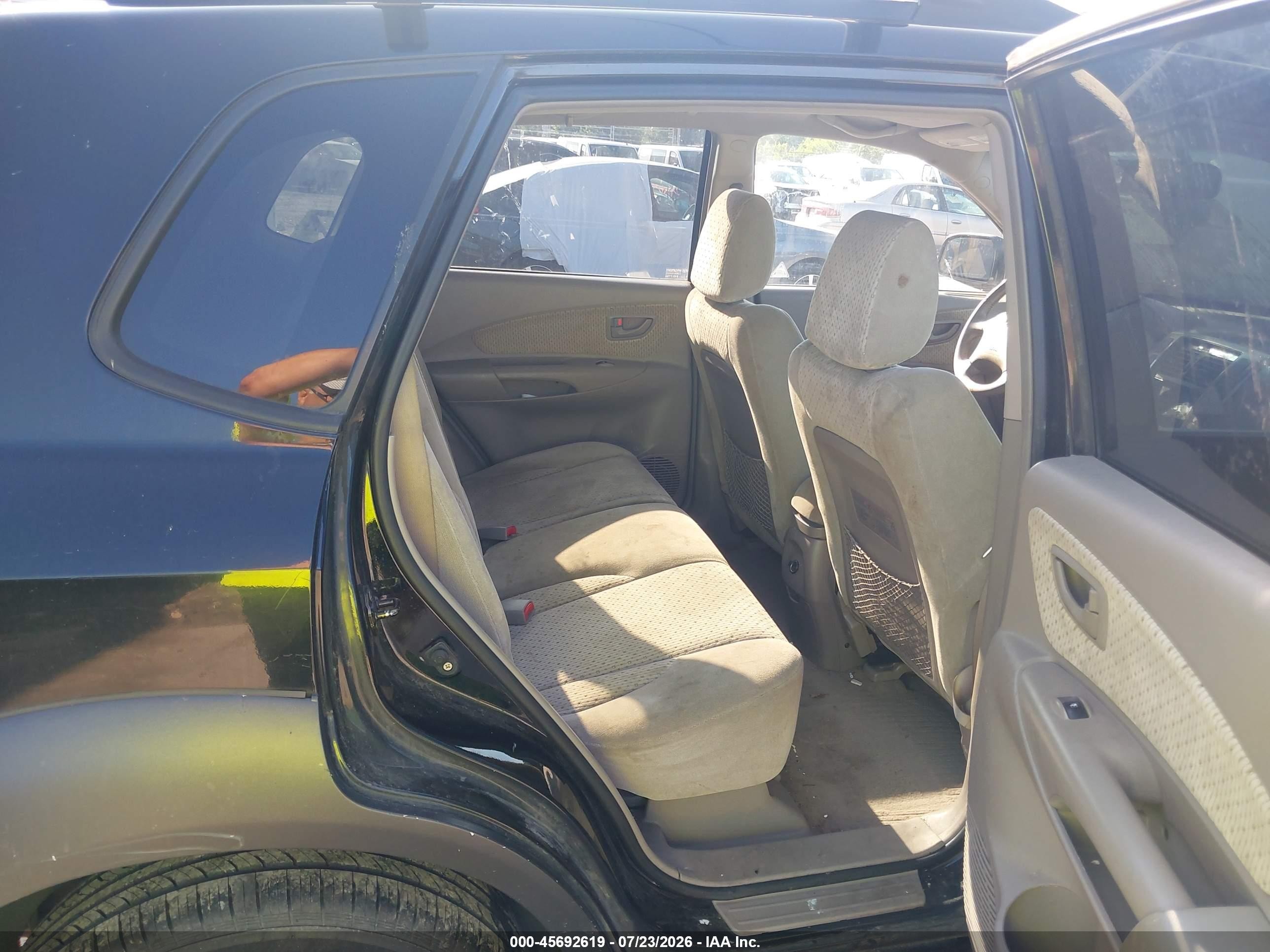2005 Hyundai Tucson Gls/lx Черный vin: KM8JN72D85U160122