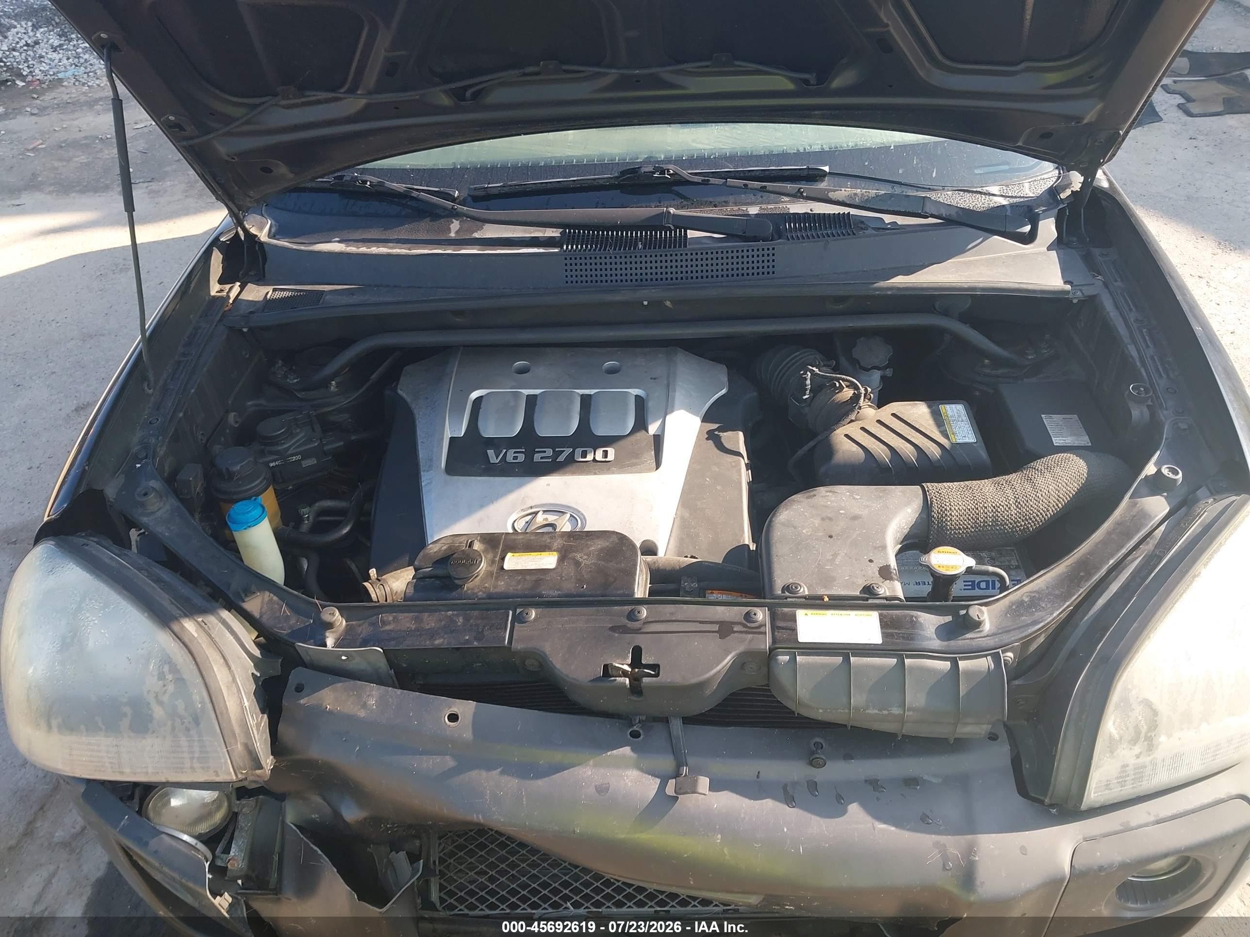 2005 Hyundai Tucson Gls/lx Черный vin: KM8JN72D85U160122