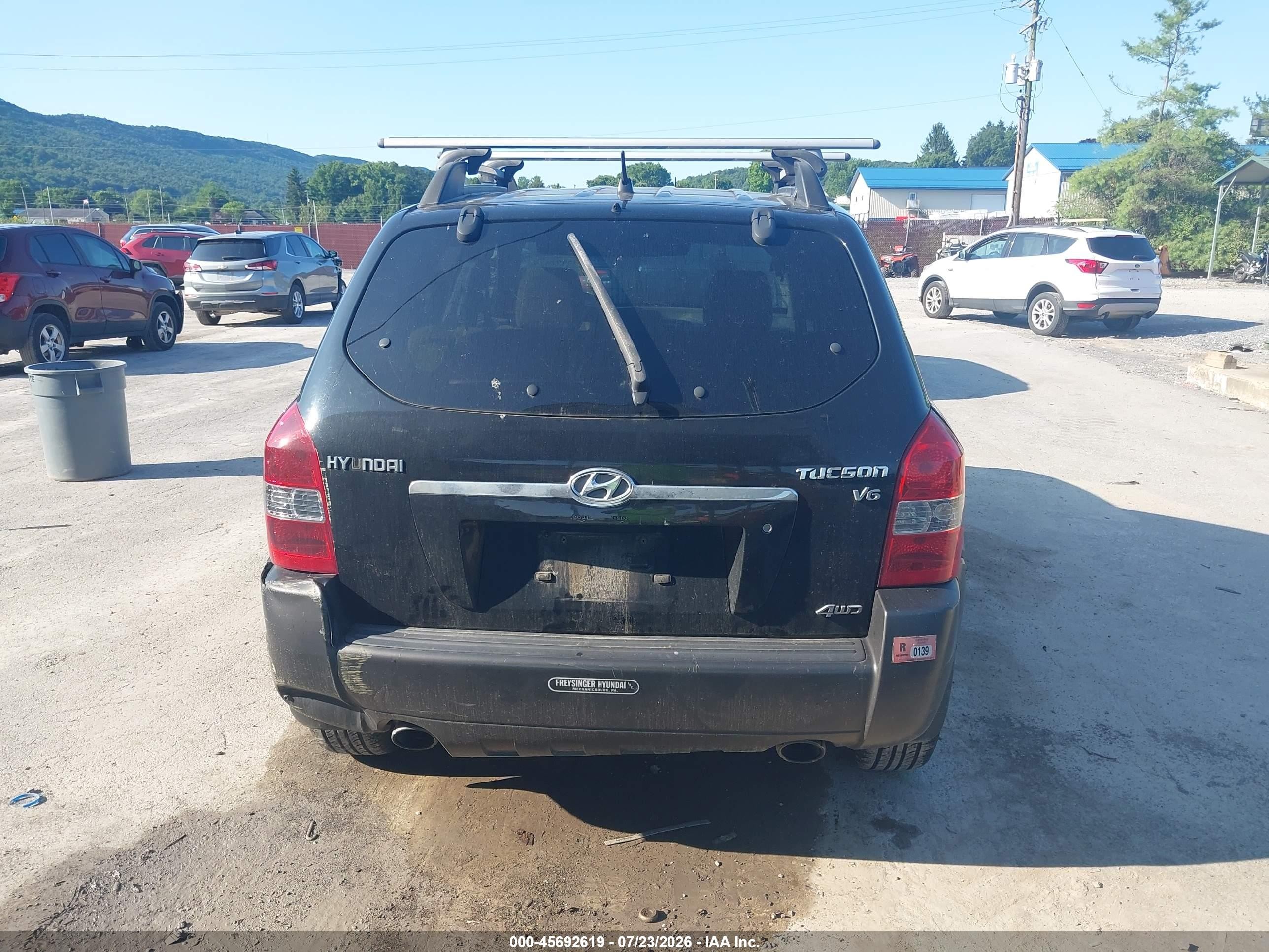 2005 Hyundai Tucson Gls/lx Черный vin: KM8JN72D85U160122