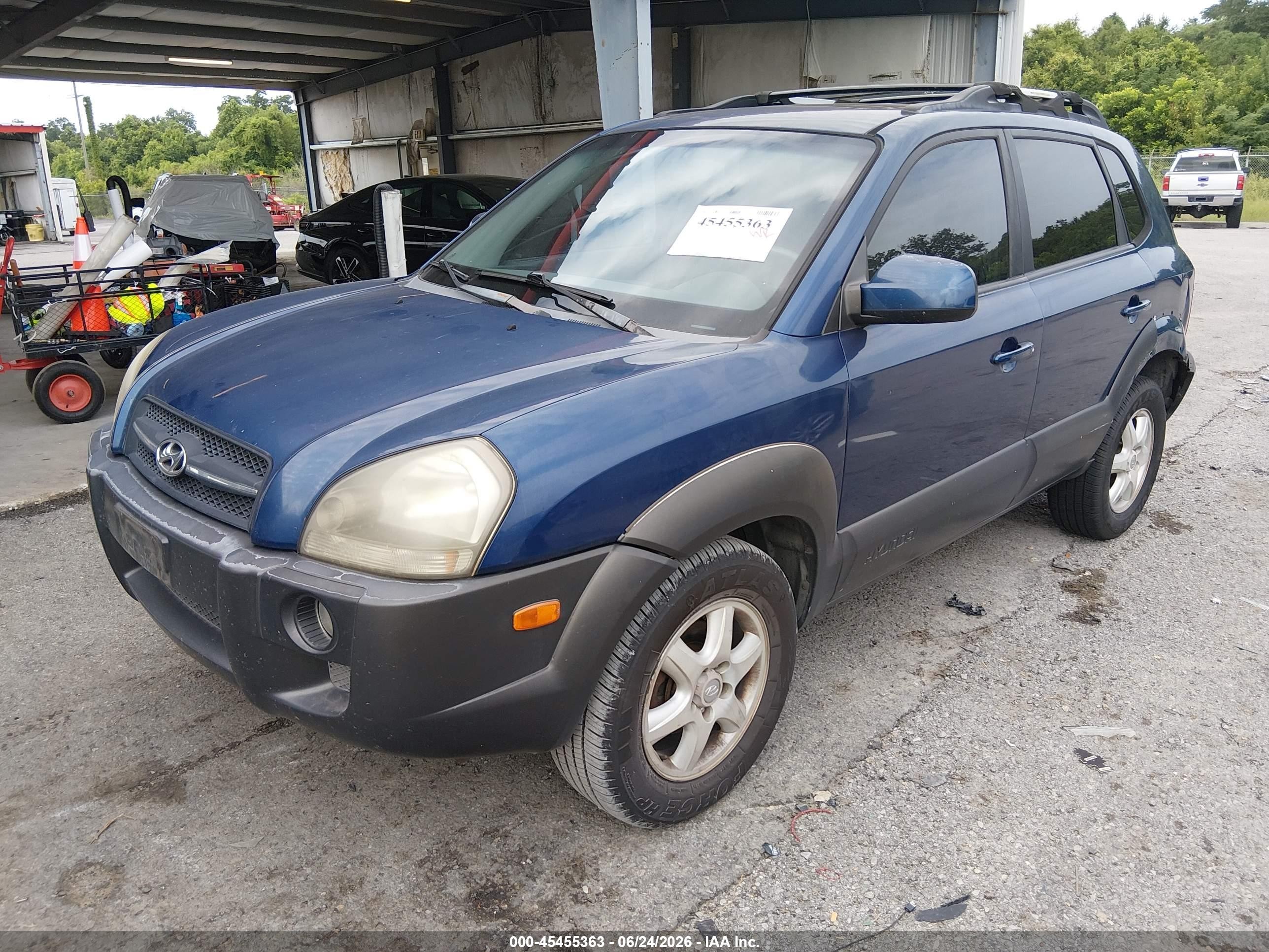 2005 Hyundai Tucson Gls/lx Синий vin: KM8JN72D85U193993