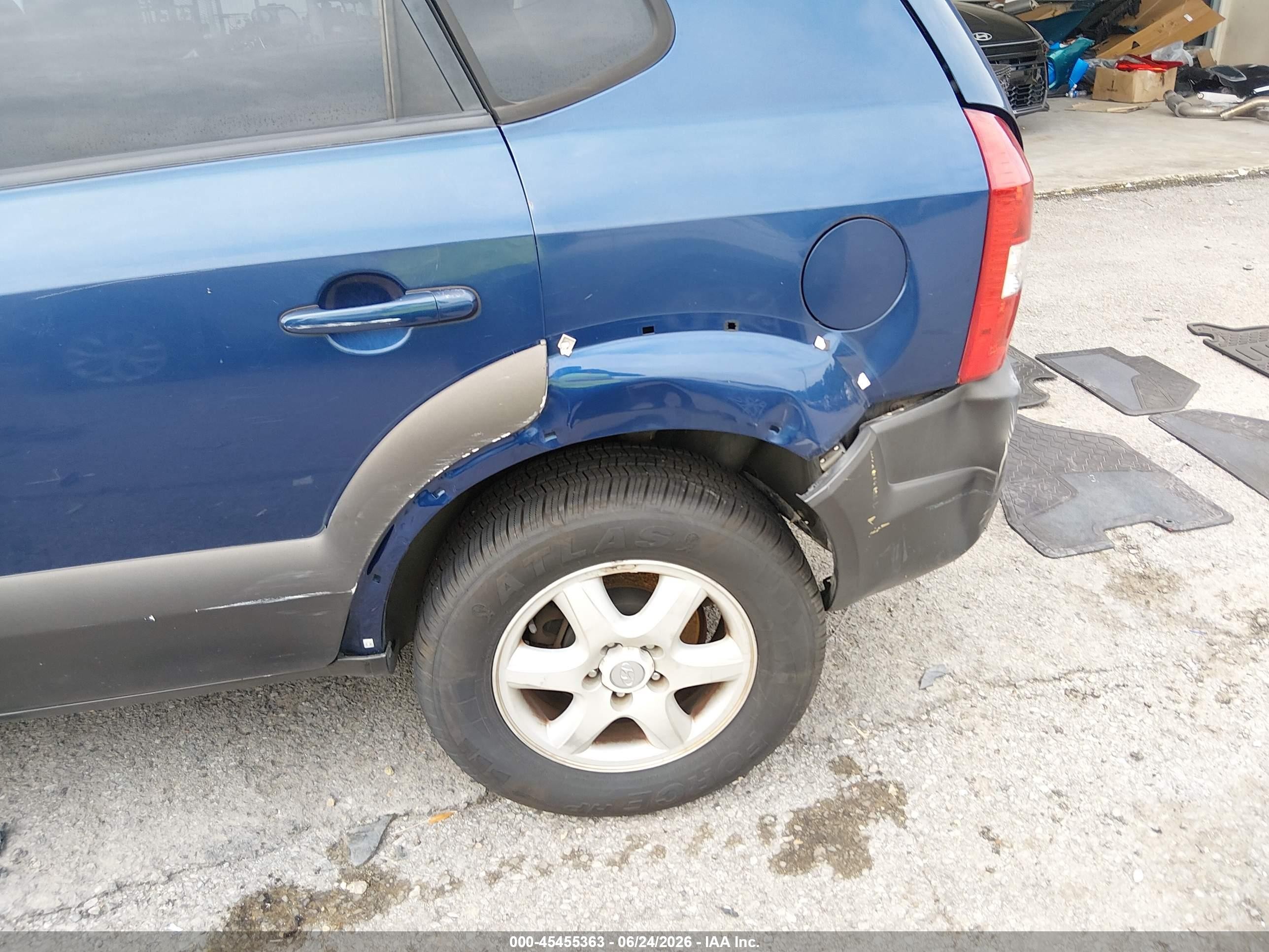 2005 Hyundai Tucson Gls/lx Синий vin: KM8JN72D85U193993