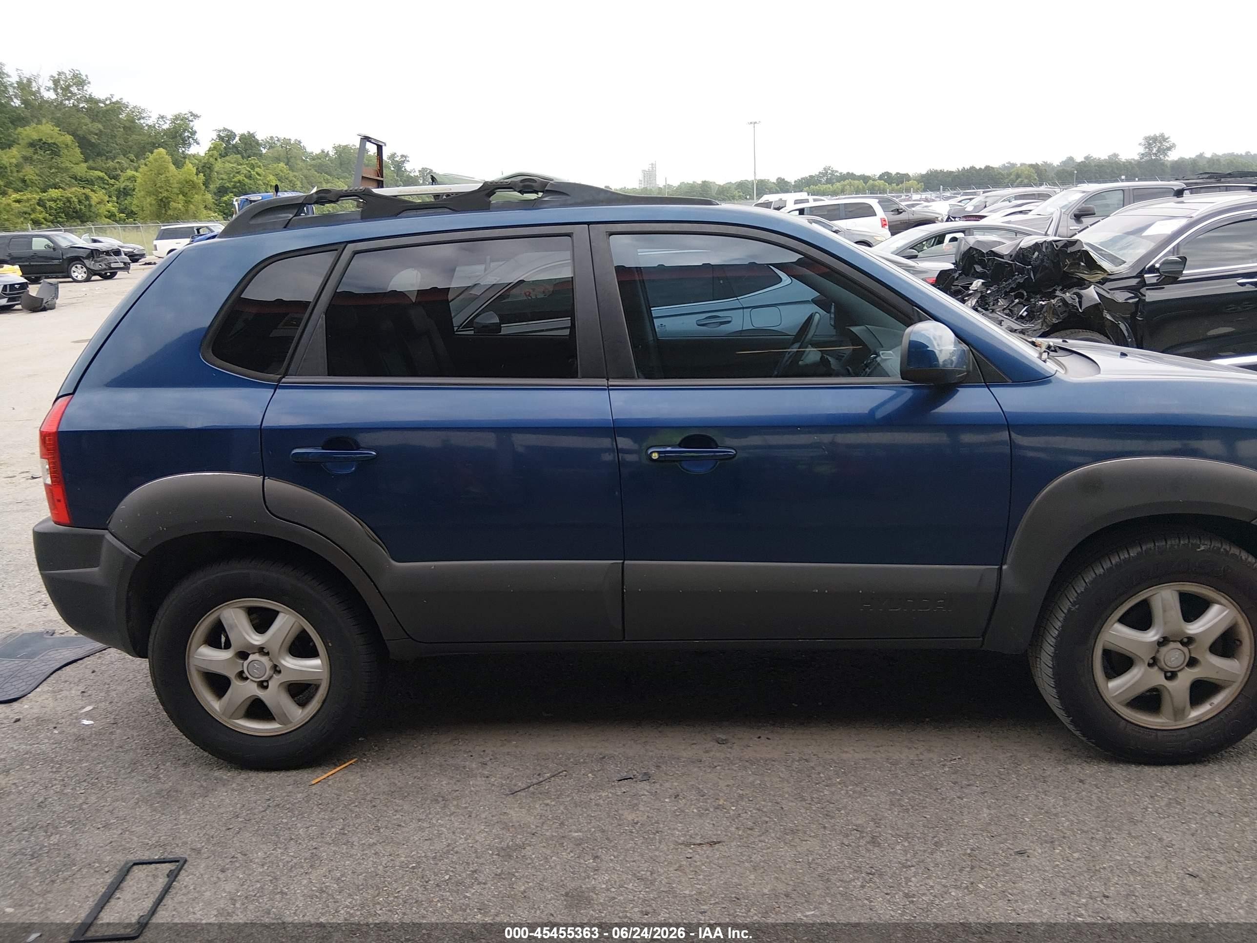 2005 Hyundai Tucson Gls/lx Синий vin: KM8JN72D85U193993