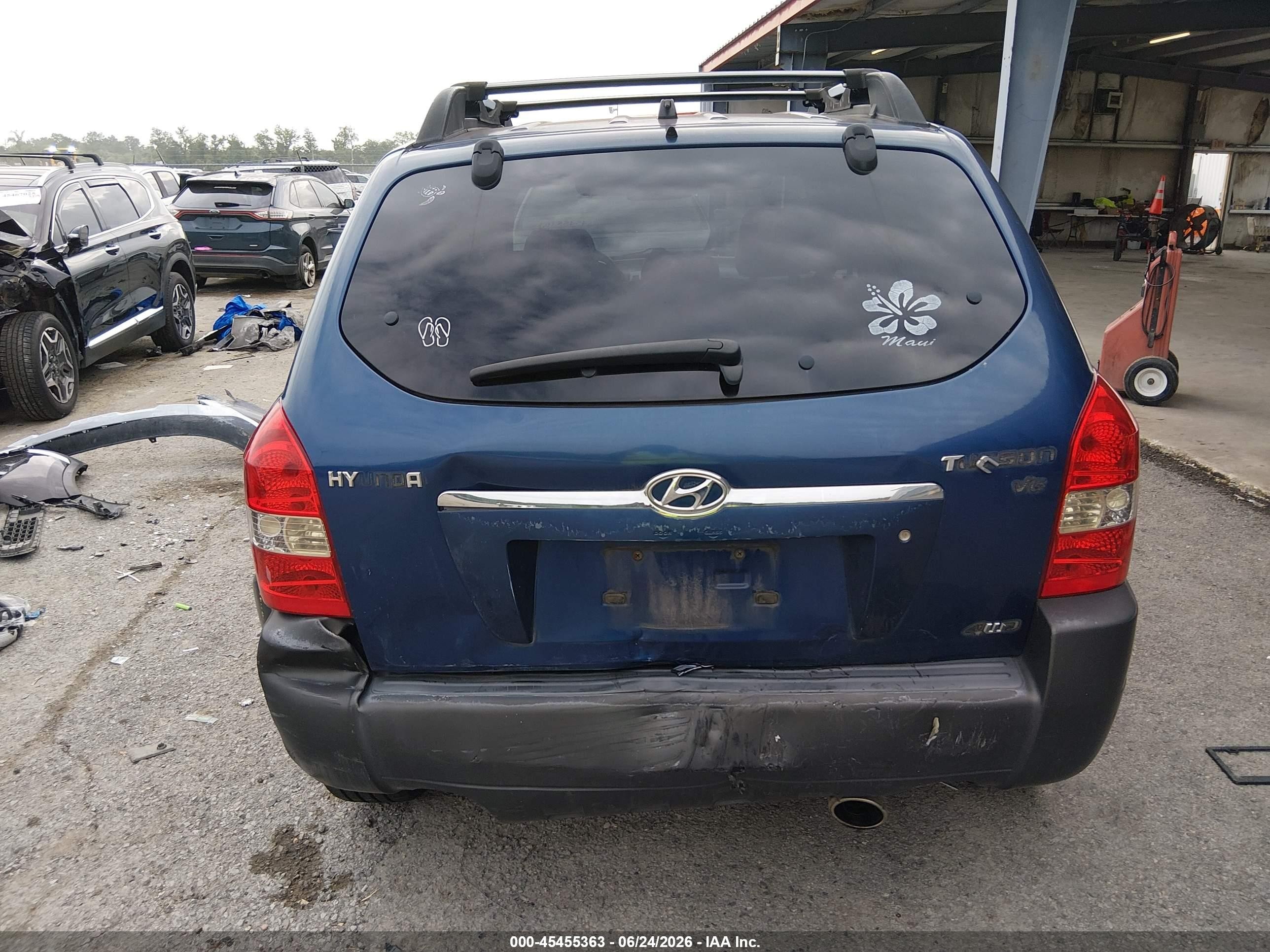 2005 Hyundai Tucson Gls/lx Синий vin: KM8JN72D85U193993