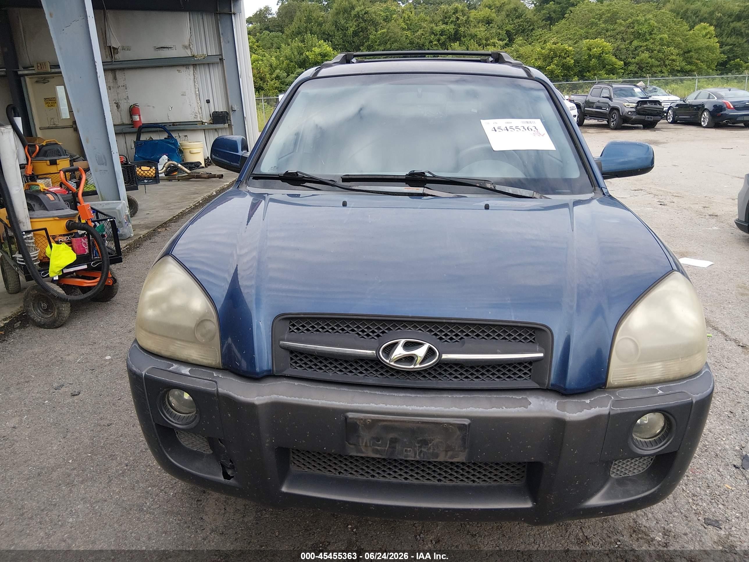 2005 Hyundai Tucson Gls/lx Синий vin: KM8JN72D85U193993
