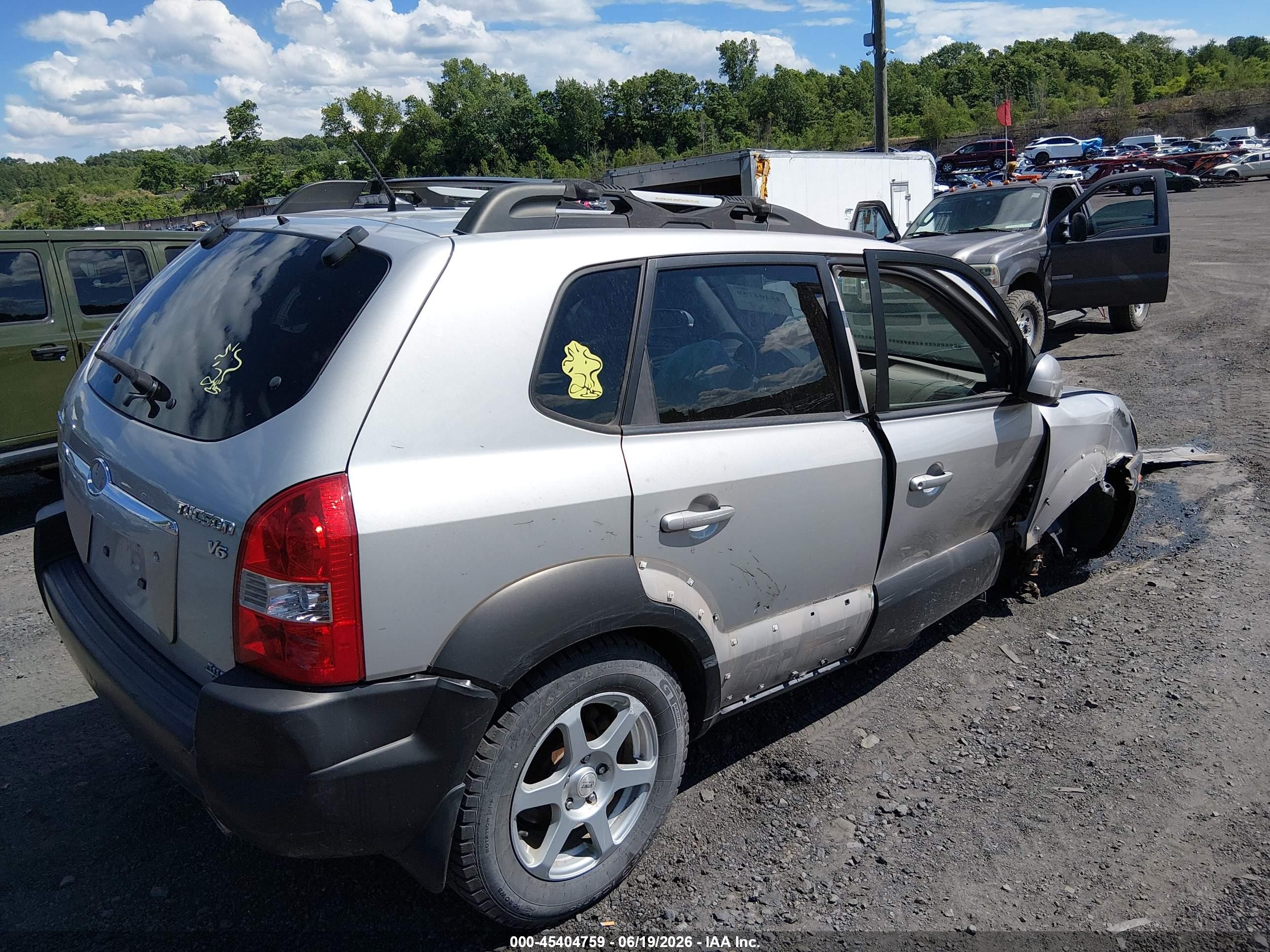 2006 Hyundai Tucson Gls/limited Silver vin: KM8JN72D86U381849