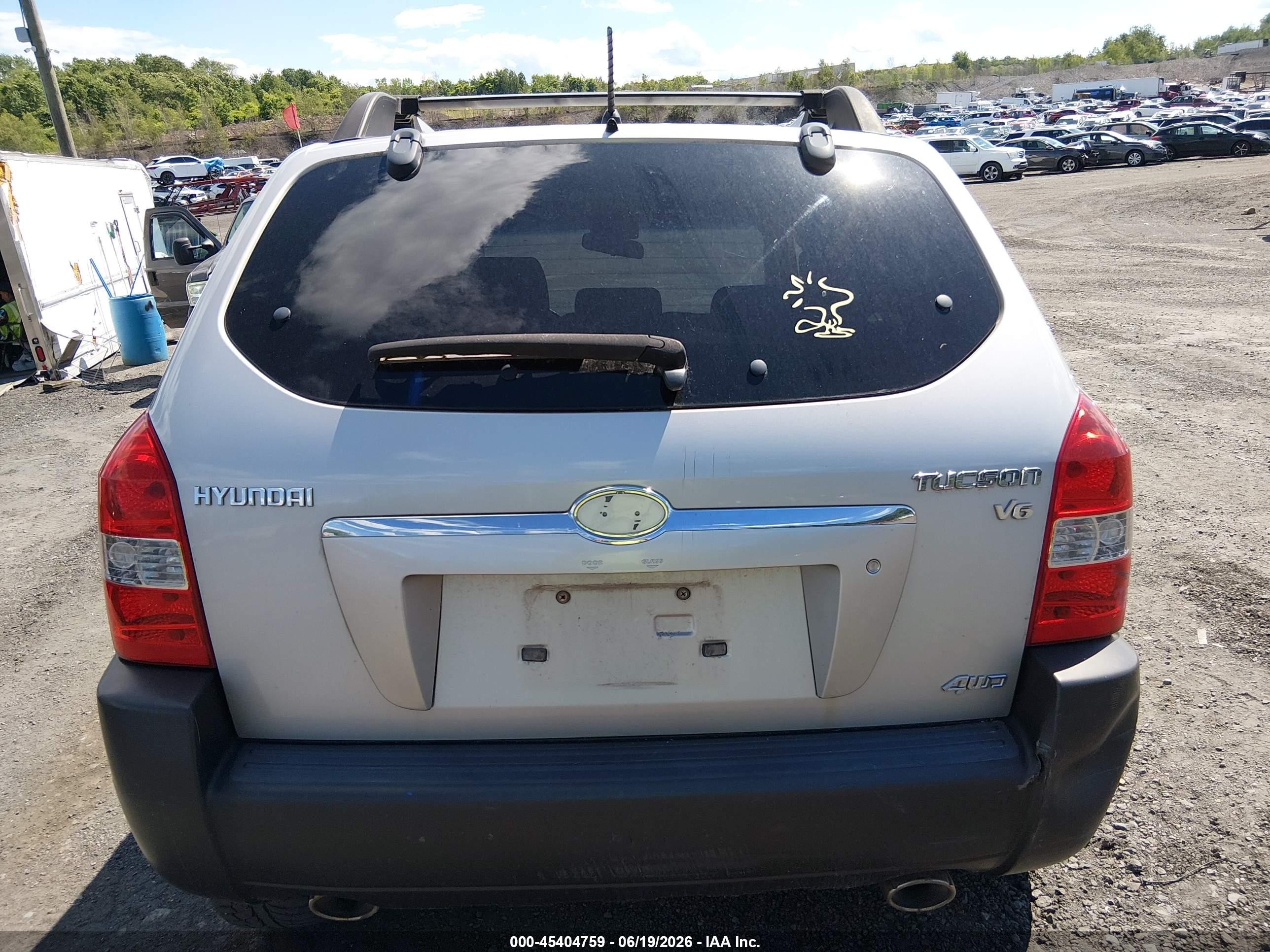 2006 Hyundai Tucson Gls/limited Silver vin: KM8JN72D86U381849