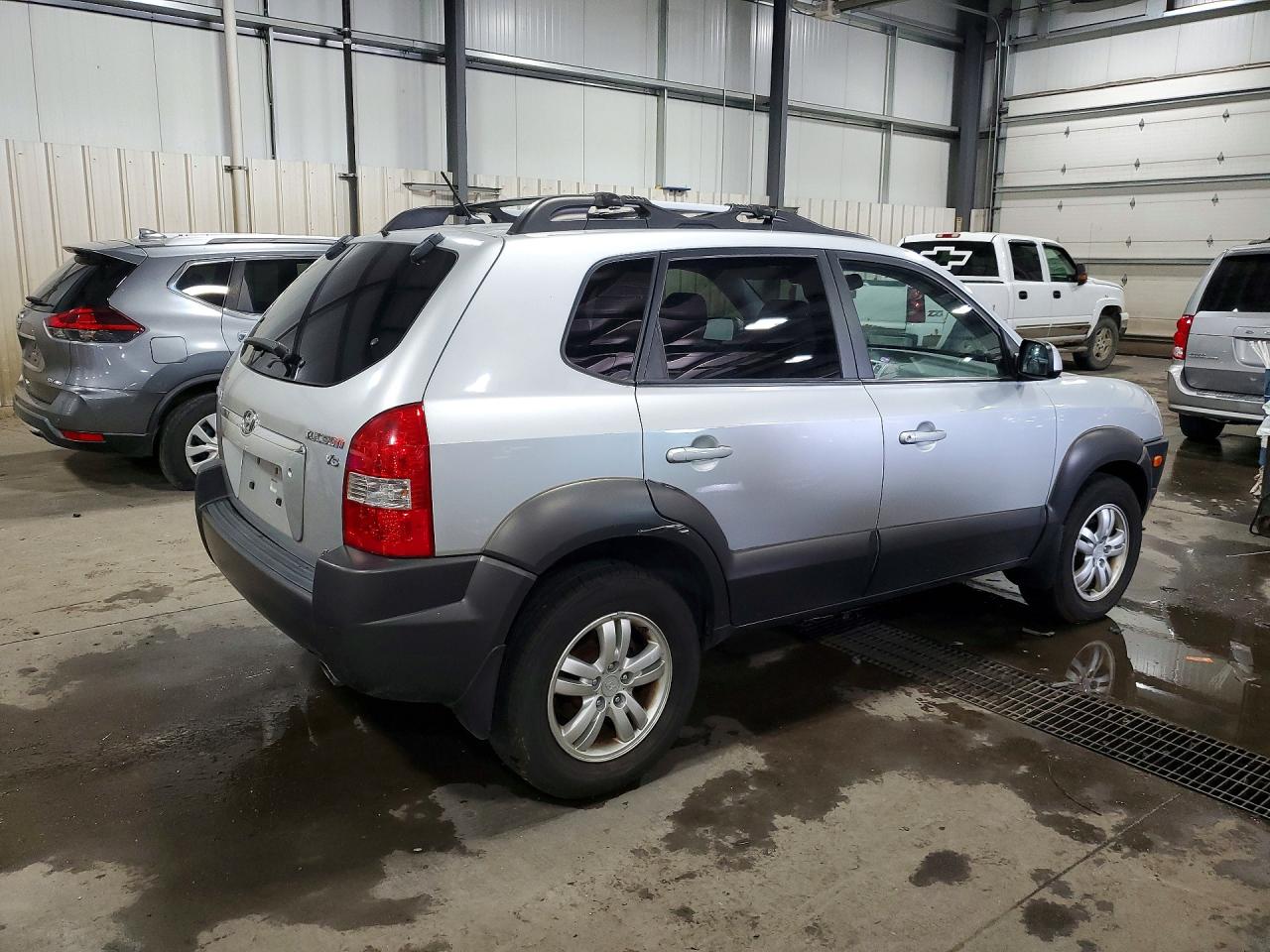 2007 Hyundai Tucson Se Silver vin: KM8JN72D87U671509