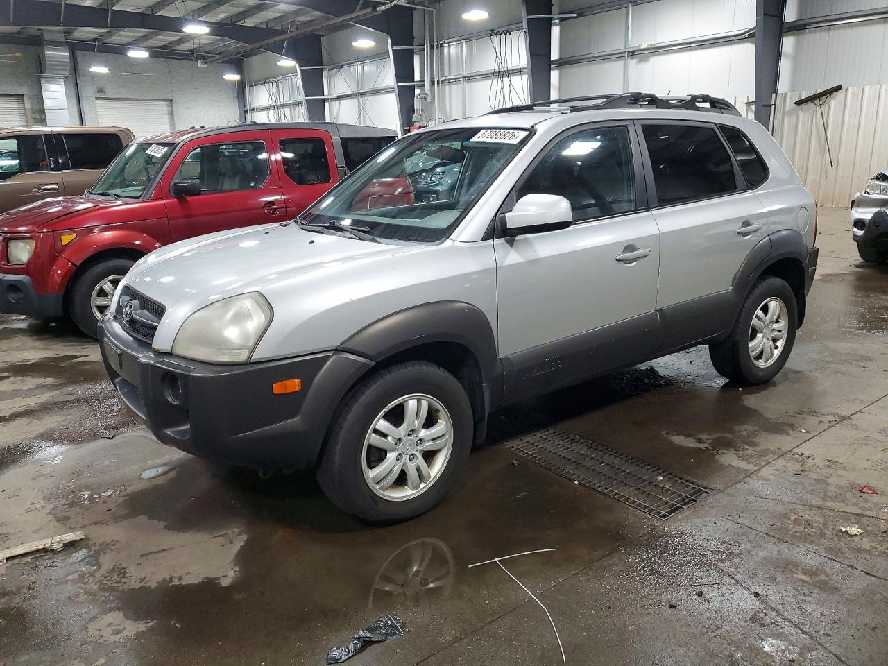 2007 Hyundai Tucson Se Silver vin: KM8JN72D87U671509