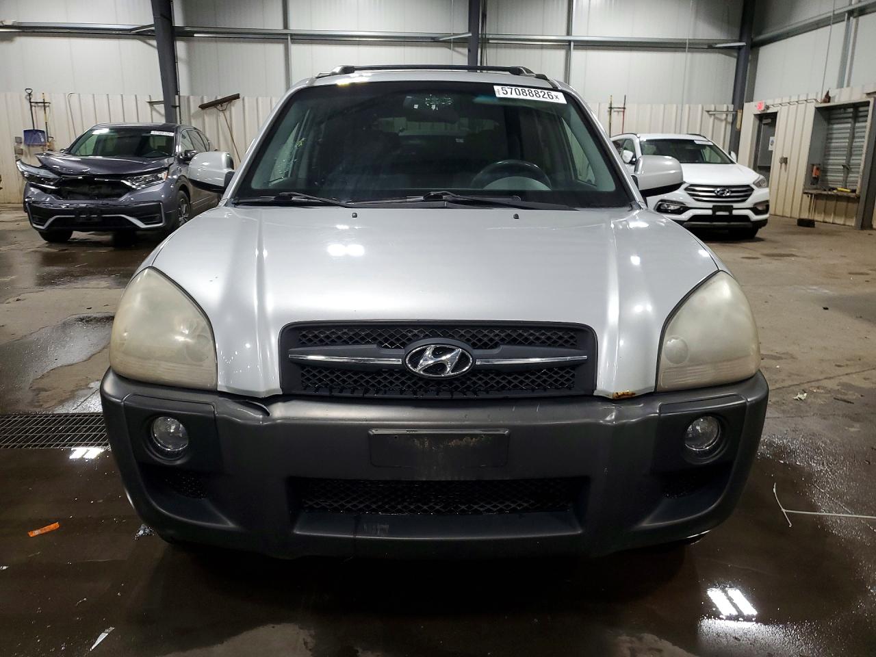 2007 Hyundai Tucson Se Silver vin: KM8JN72D87U671509