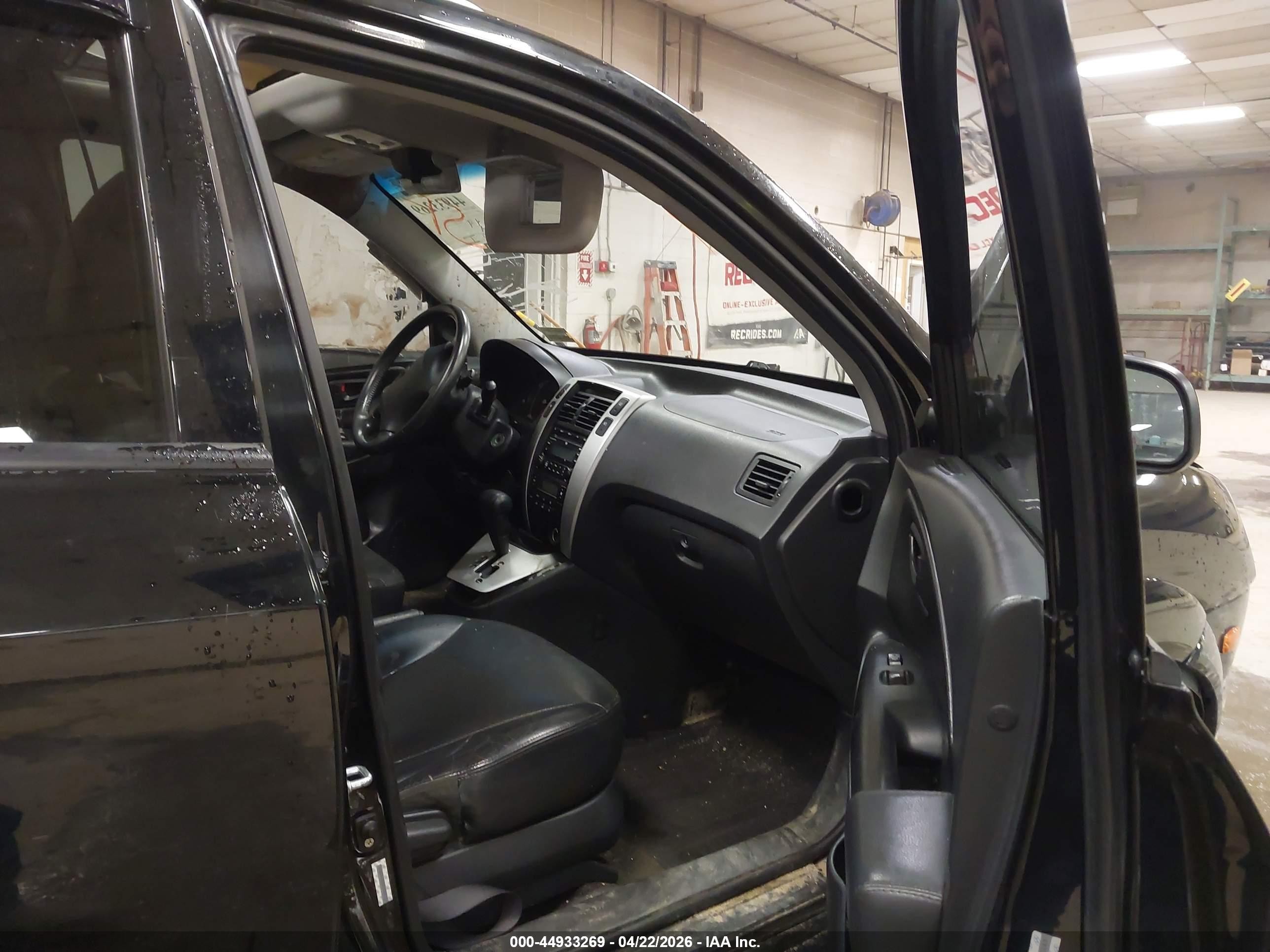 2008 Hyundai Tucson Limited V6/se Black vin: KM8JN72D88U856113