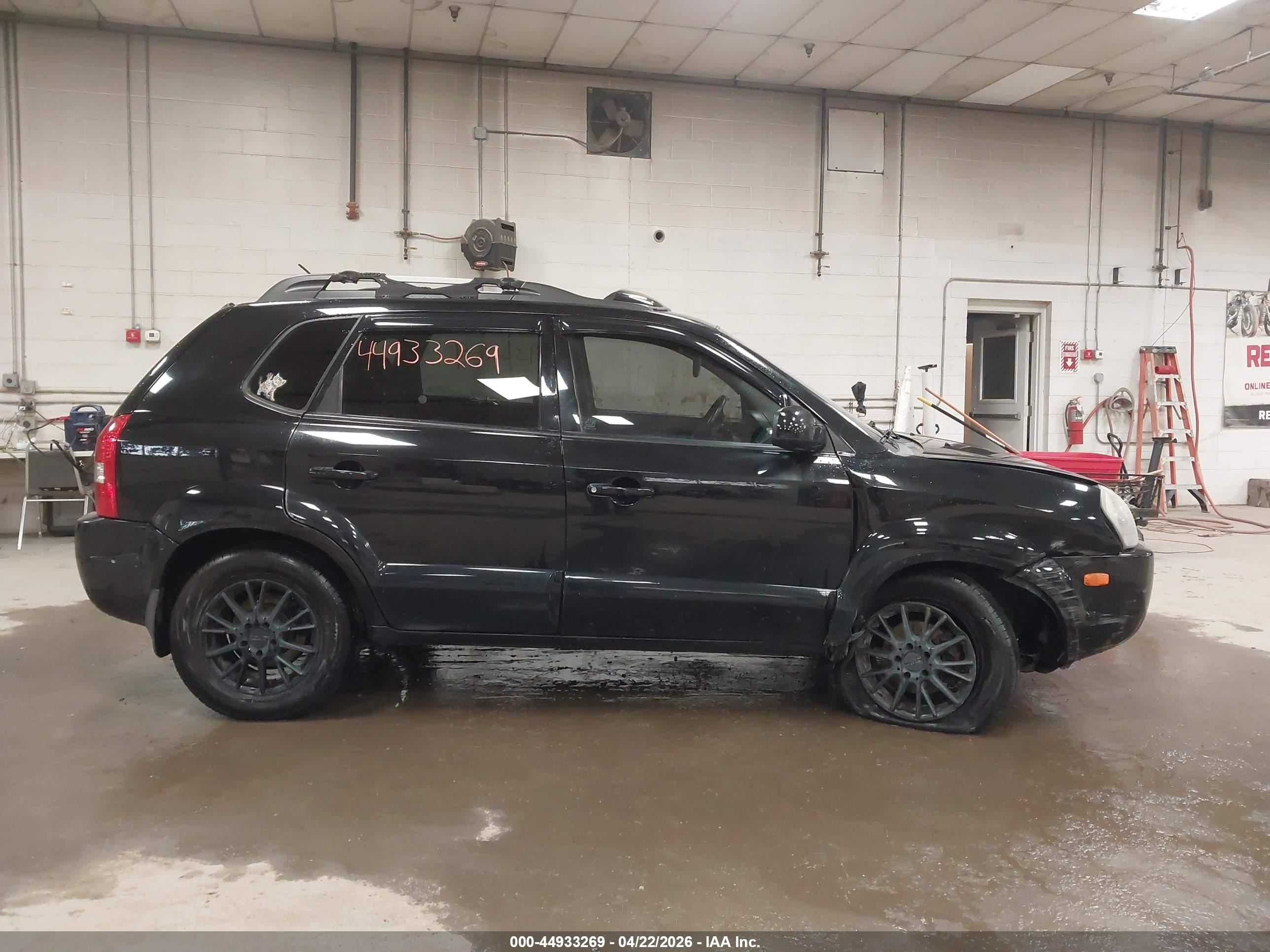 2008 Hyundai Tucson Limited V6/se Black vin: KM8JN72D88U856113